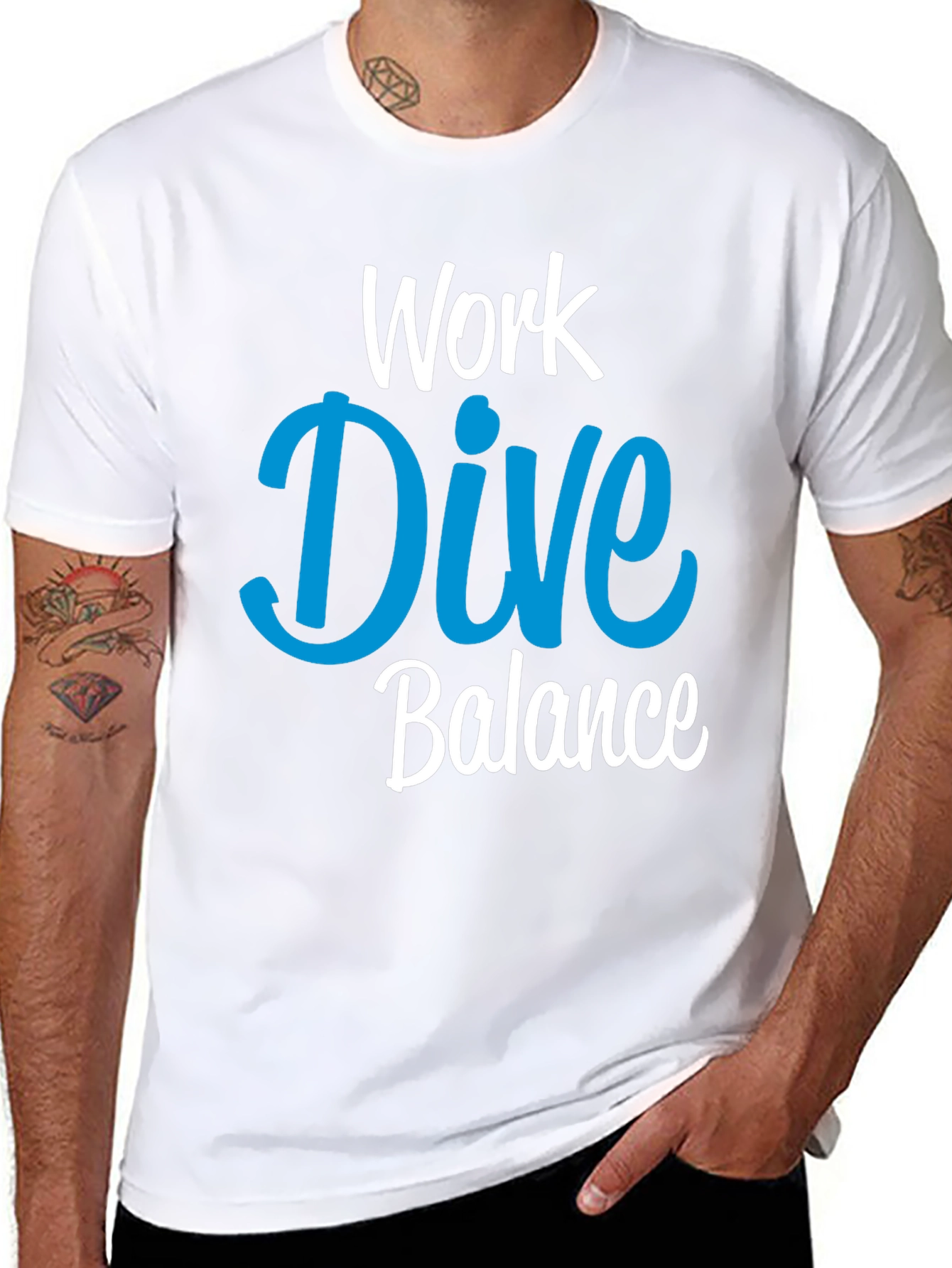 Work Dive Balance Graphic T-Shirt