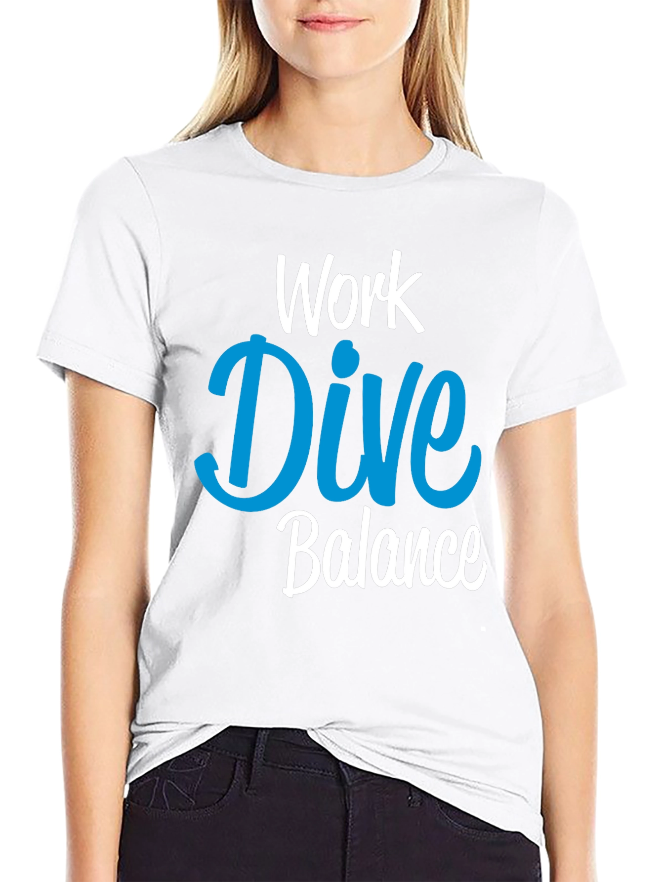 Work Dive Balance Graphic T-Shirt