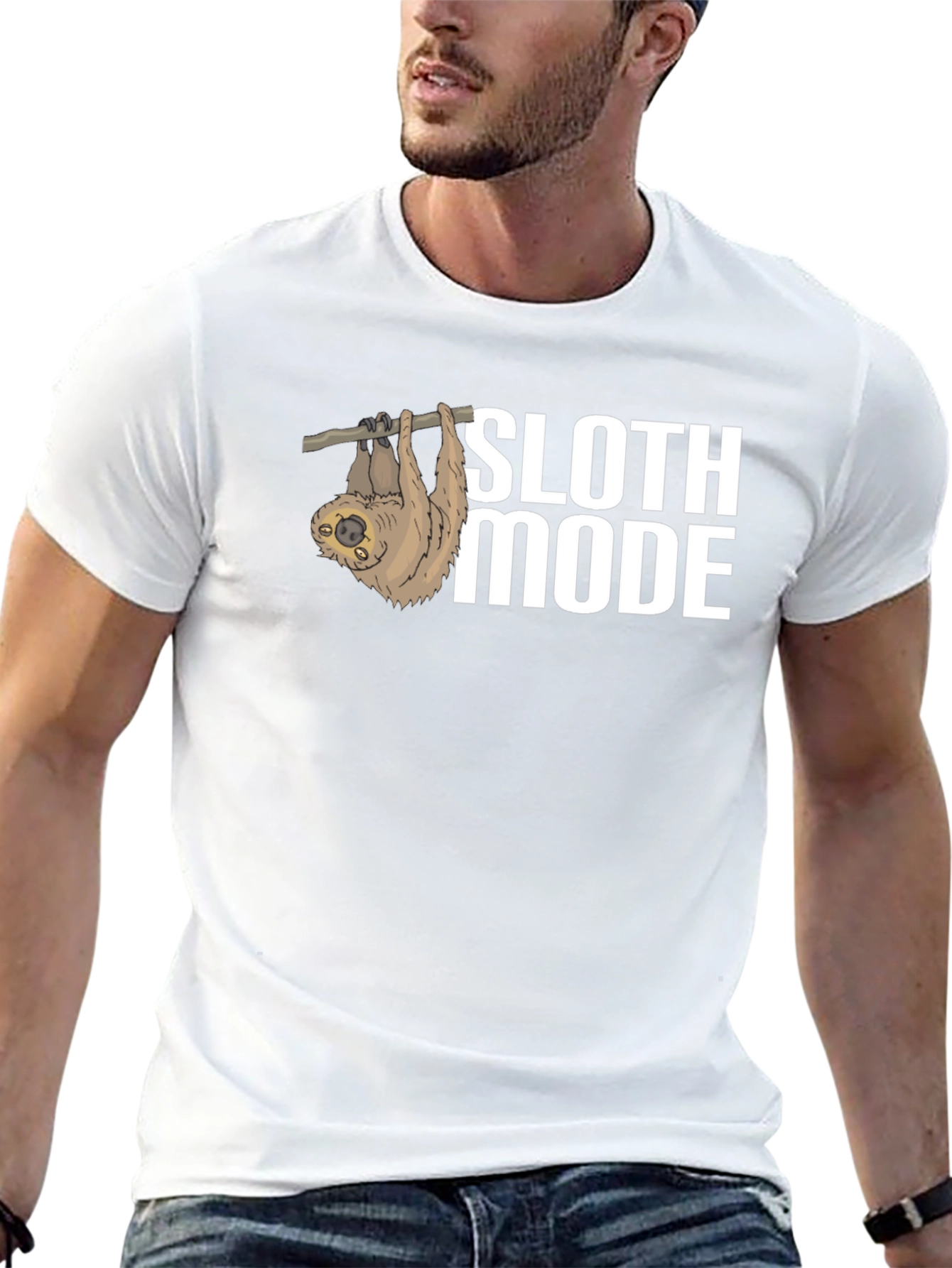 Sloth Mode Graphic T-Shirt - Relax and Unwind