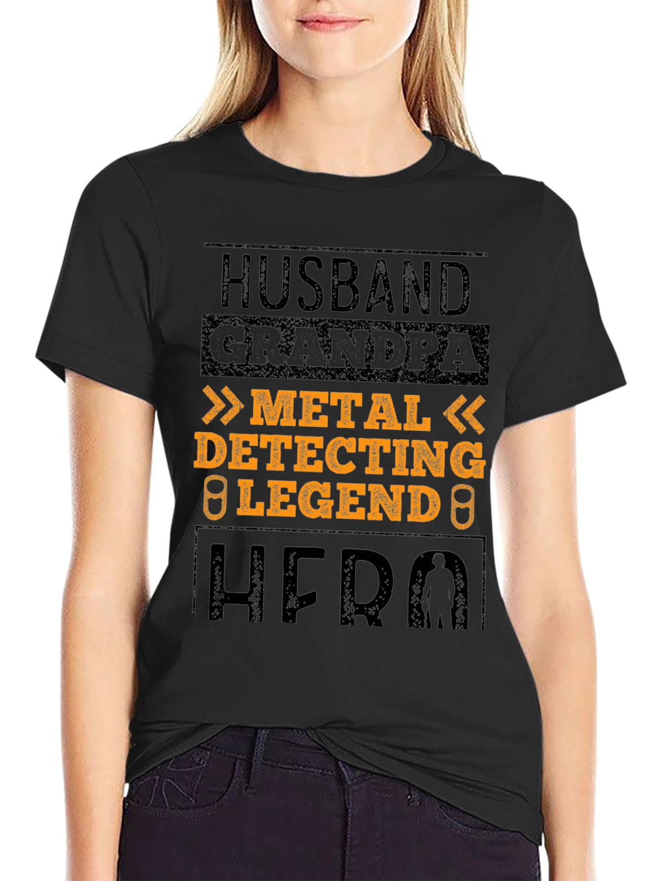 Husband Grandpa Metal Detecting Legend Hero T-Shirt
