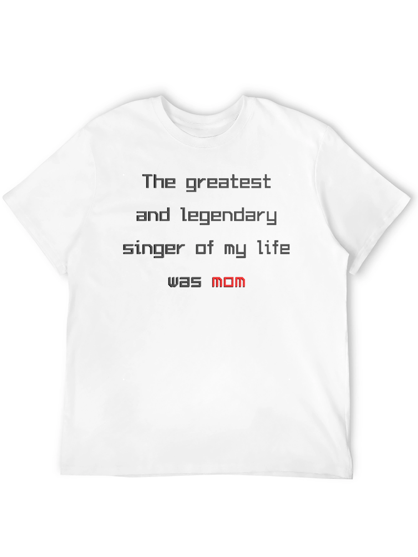 Greatest Singer Mom T-Shirt - Black