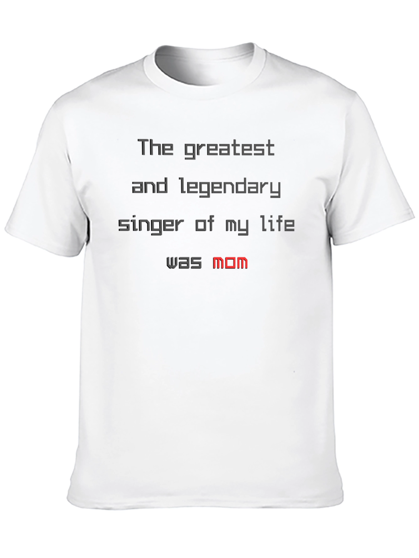 Greatest Singer Mom T-Shirt - Black