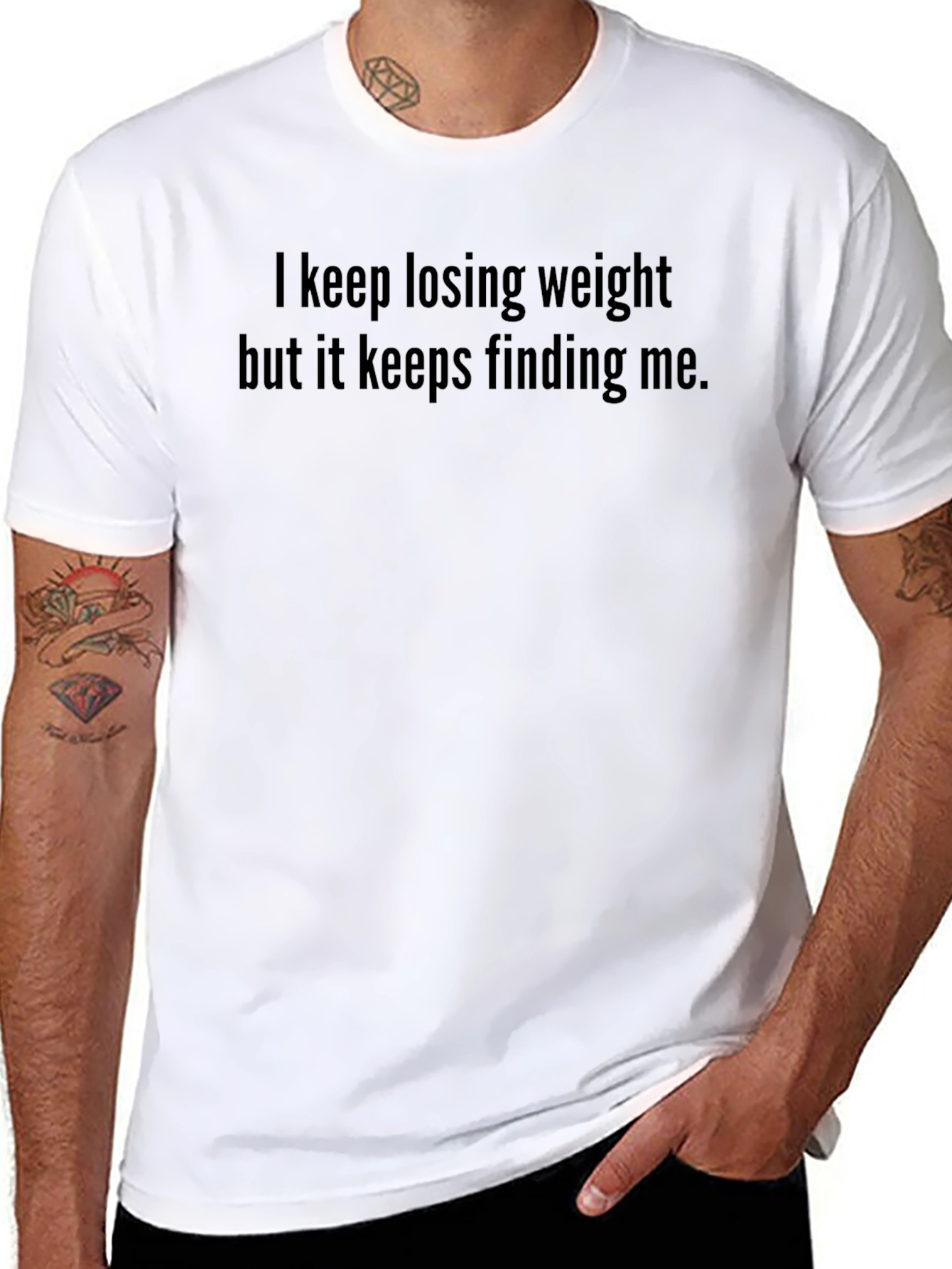 Funny Weight Loss T-Shirt - Keep Losing Weight