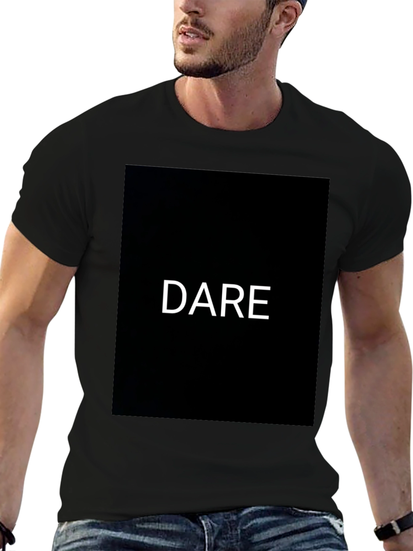 Dare Graphic Black T-Shirt