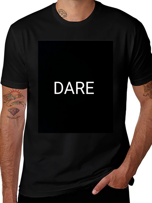 Dare Graphic Black T-Shirt