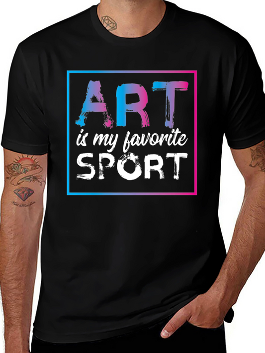 Art Is My Favorite Sport Graphic Tee