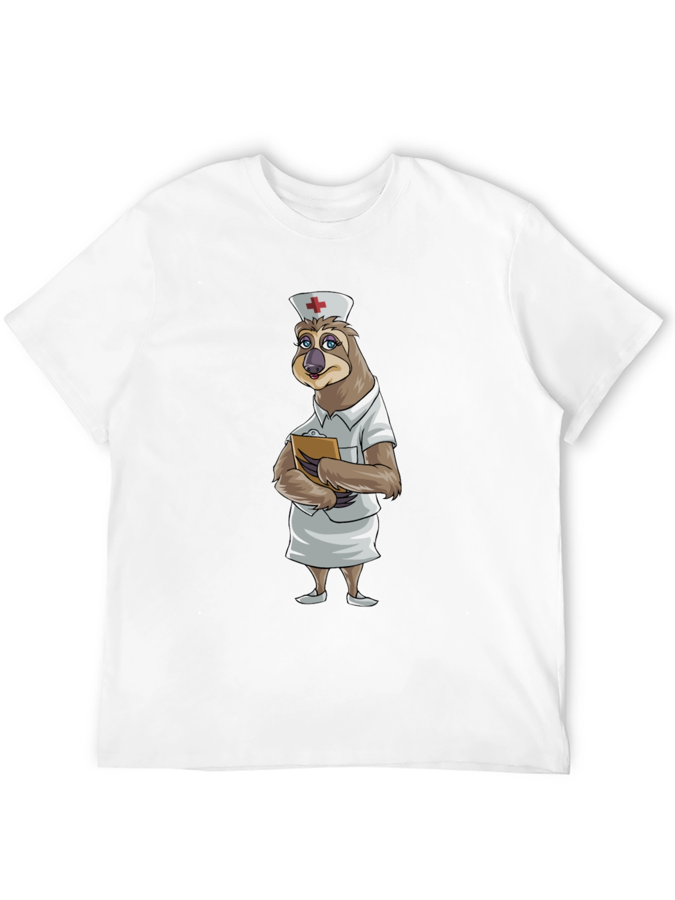 Sloth Nurse T-Shirt - Funny Cartoon Animal Tee
