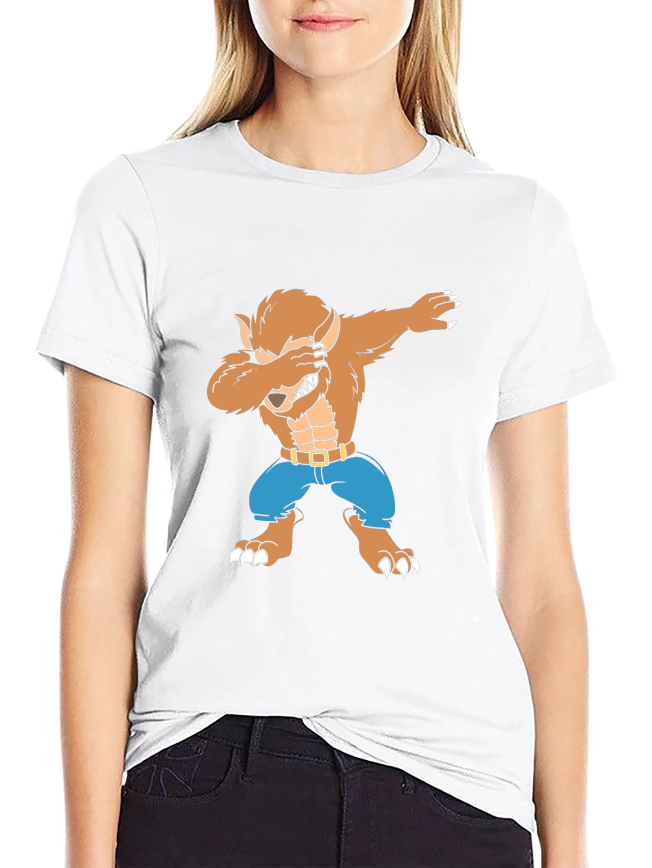 Werewolf Dab T-Shirt - Mens Black Tee