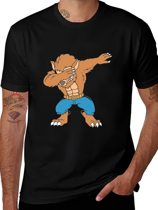 Werewolf Dab T-Shirt - Mens Black Tee