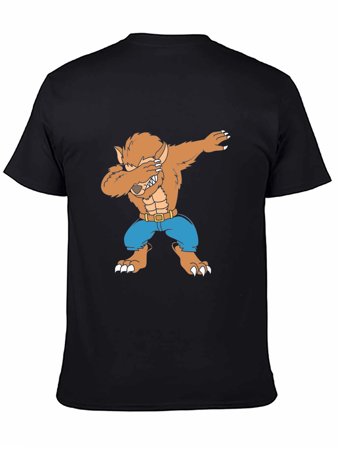 Werewolf Dab T-Shirt - Mens Black Tee