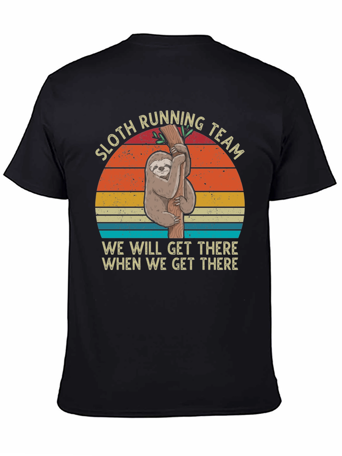 Sloth Running Team T-Shirt Funny Lazy Tee