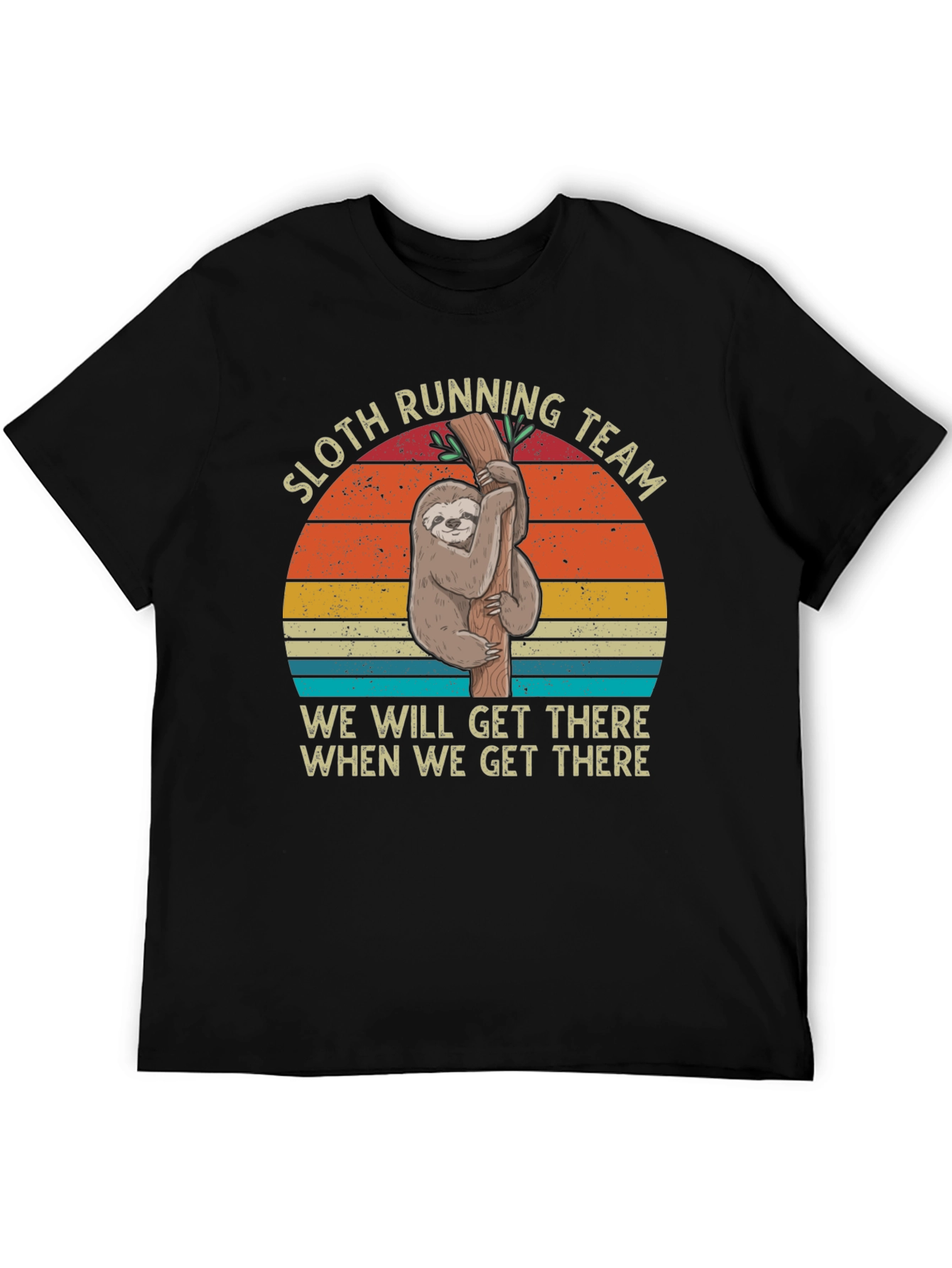 Sloth Running Team T-Shirt Funny Lazy Tee