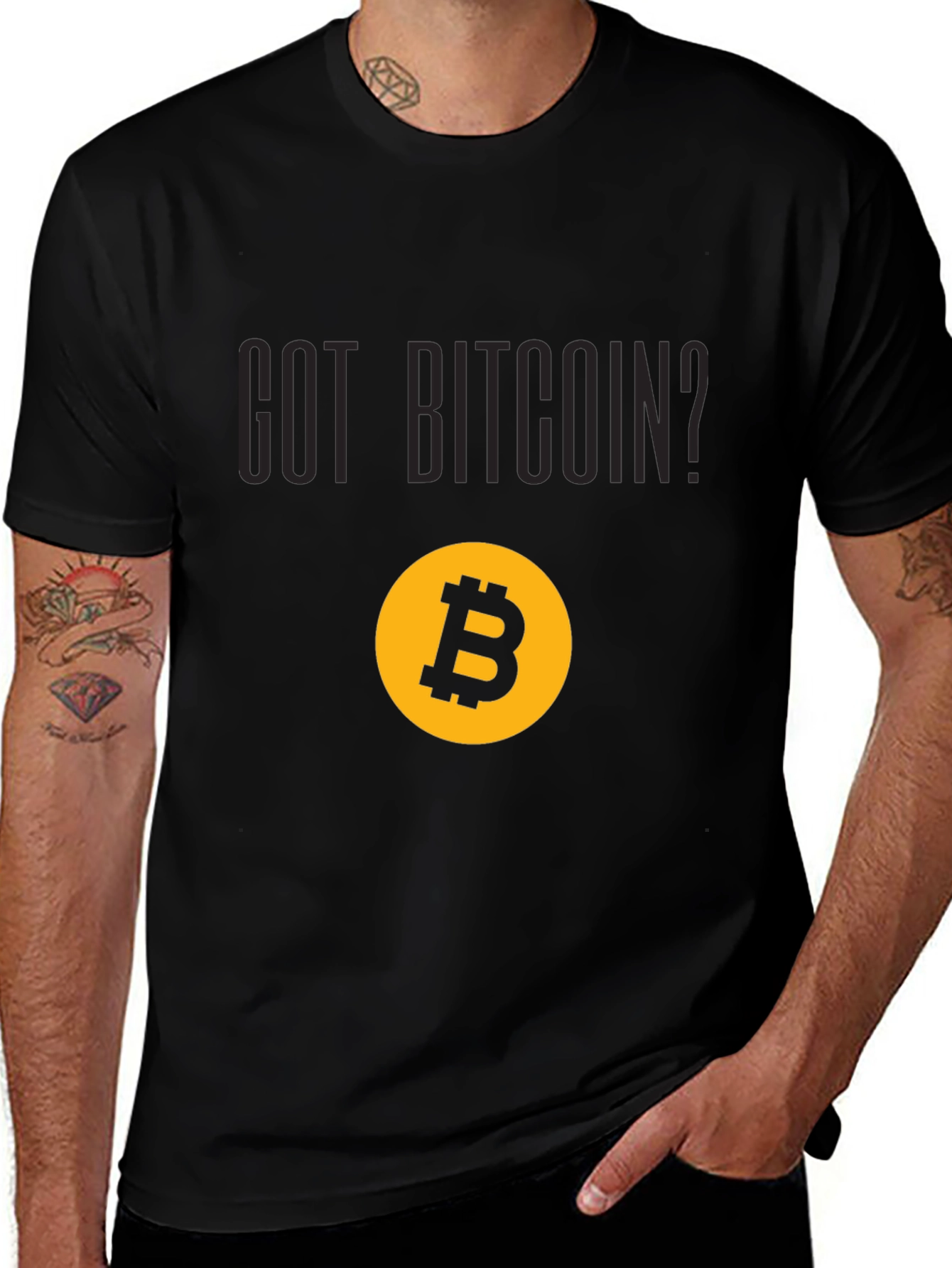 Got Bitcoin? Black Graphic Tee