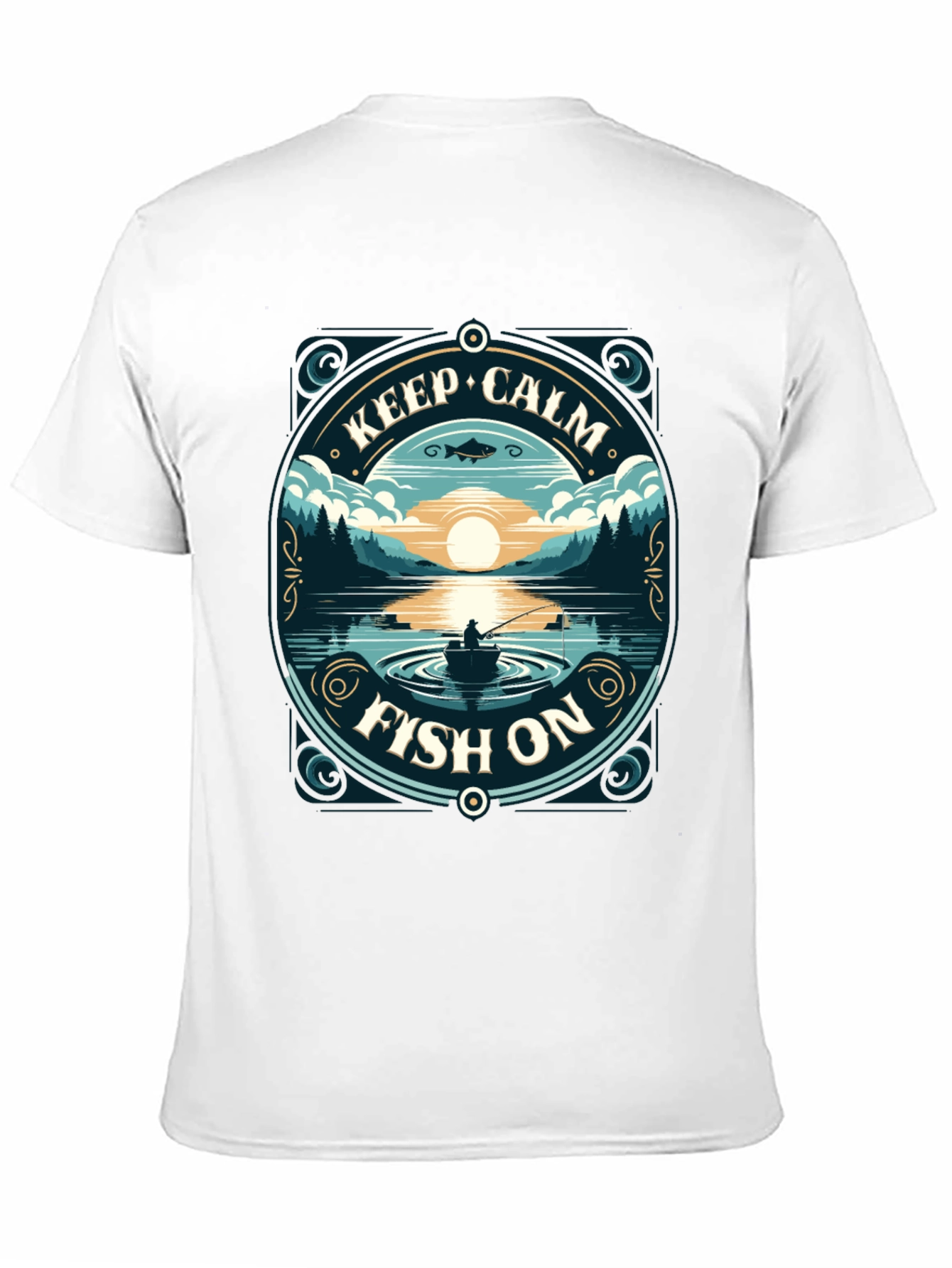 Keep Calm Fish On T-Shirt