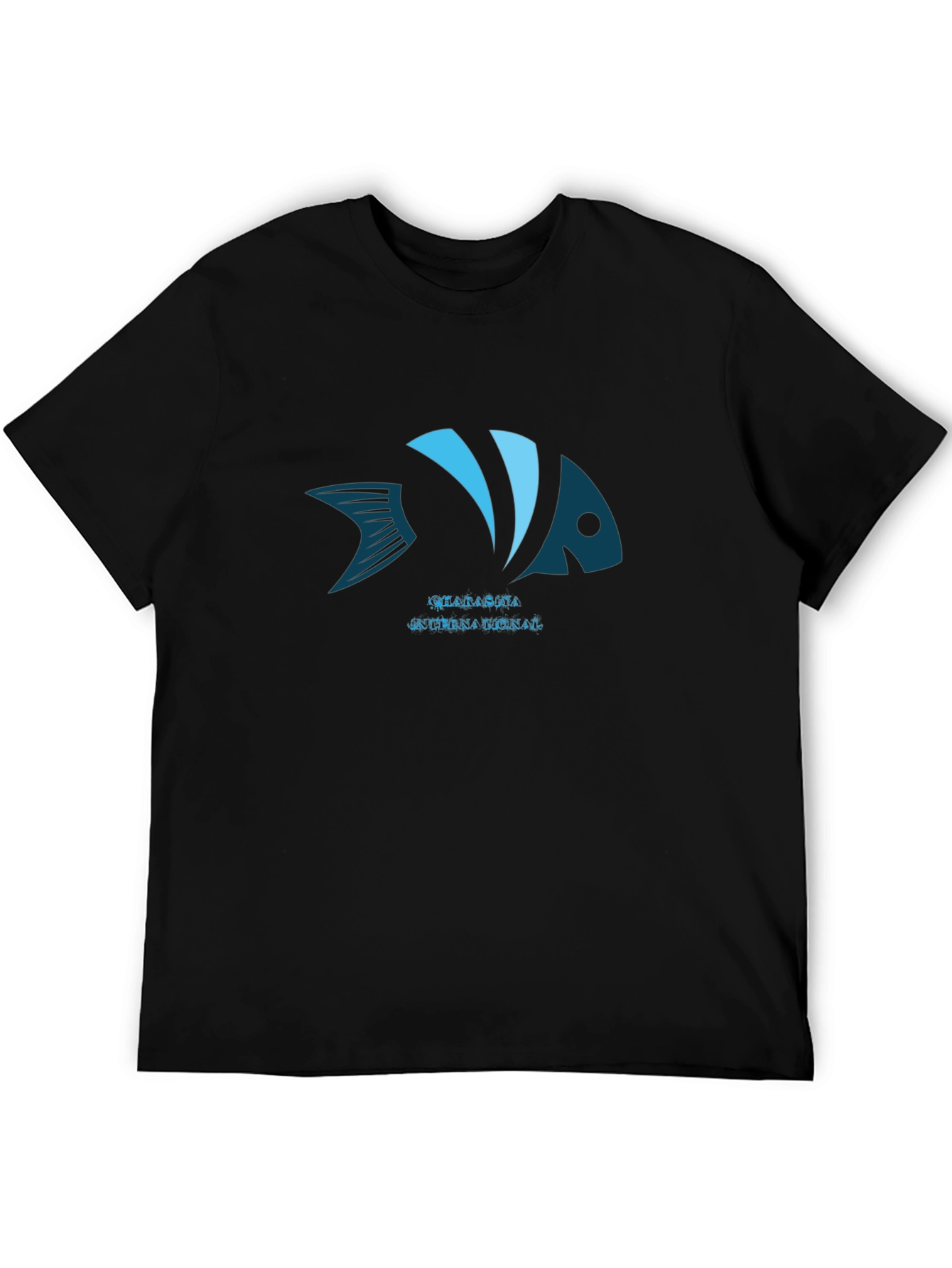 Fish Graphic Black T-Shirt
