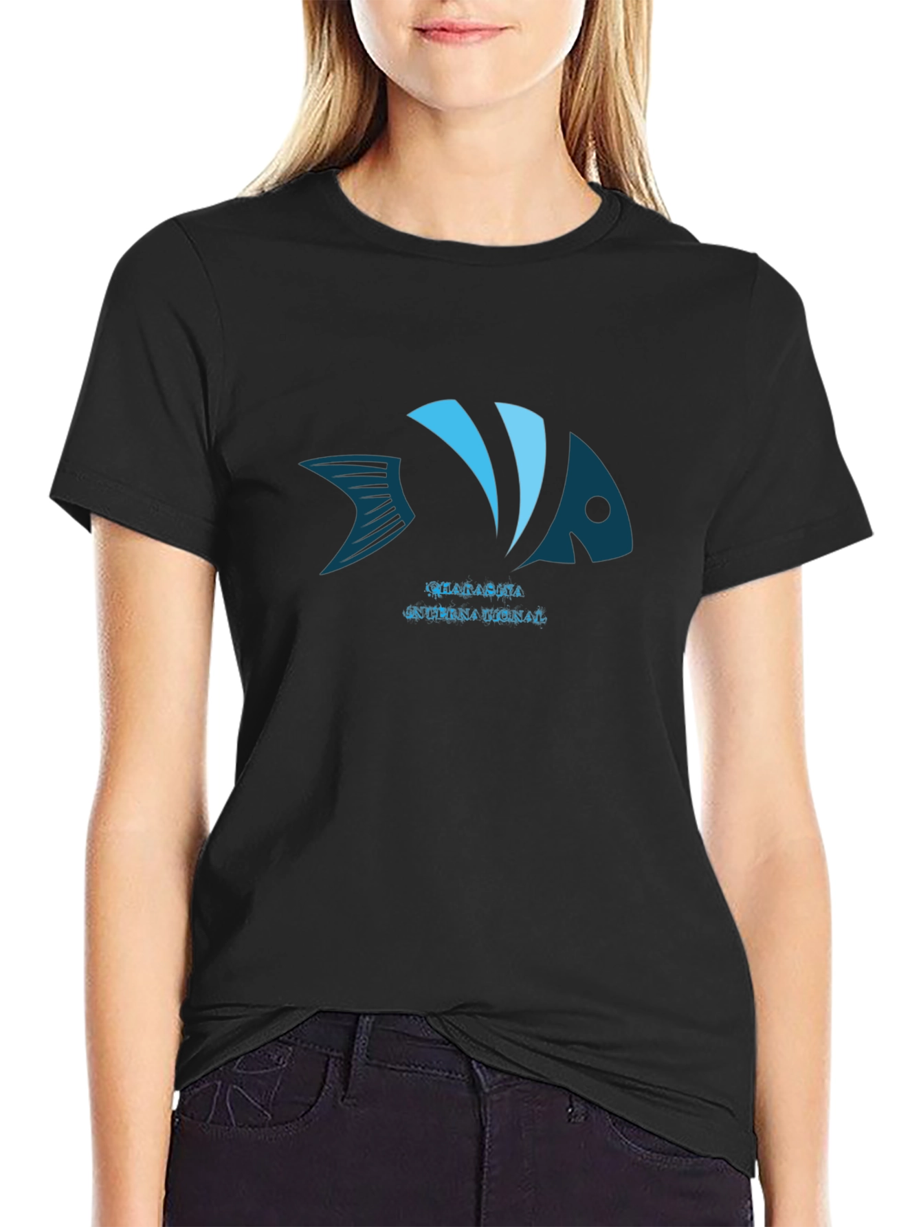 Fish Graphic Black T-Shirt