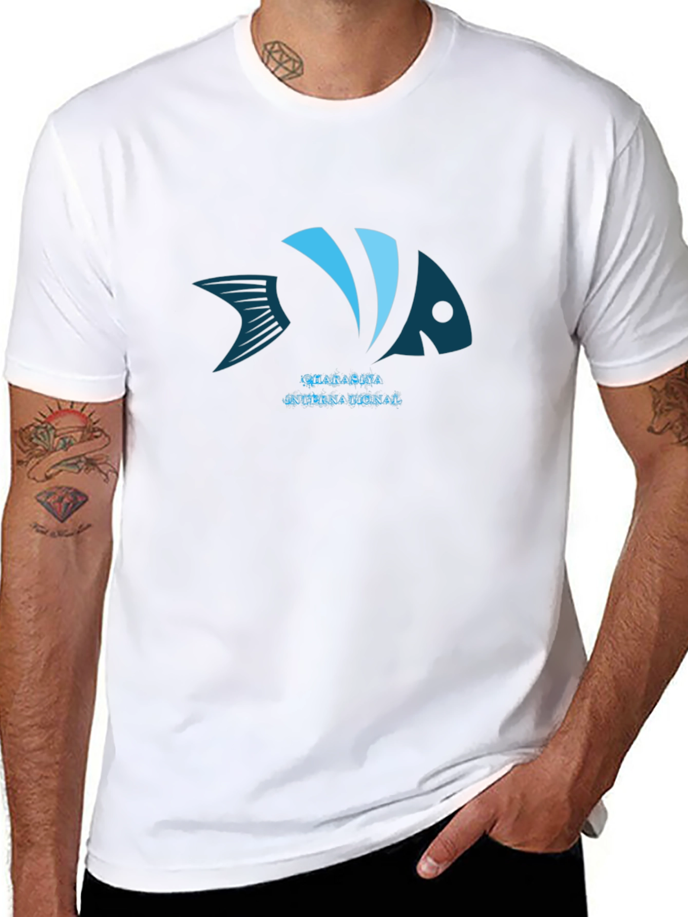 Fish Graphic Black T-Shirt