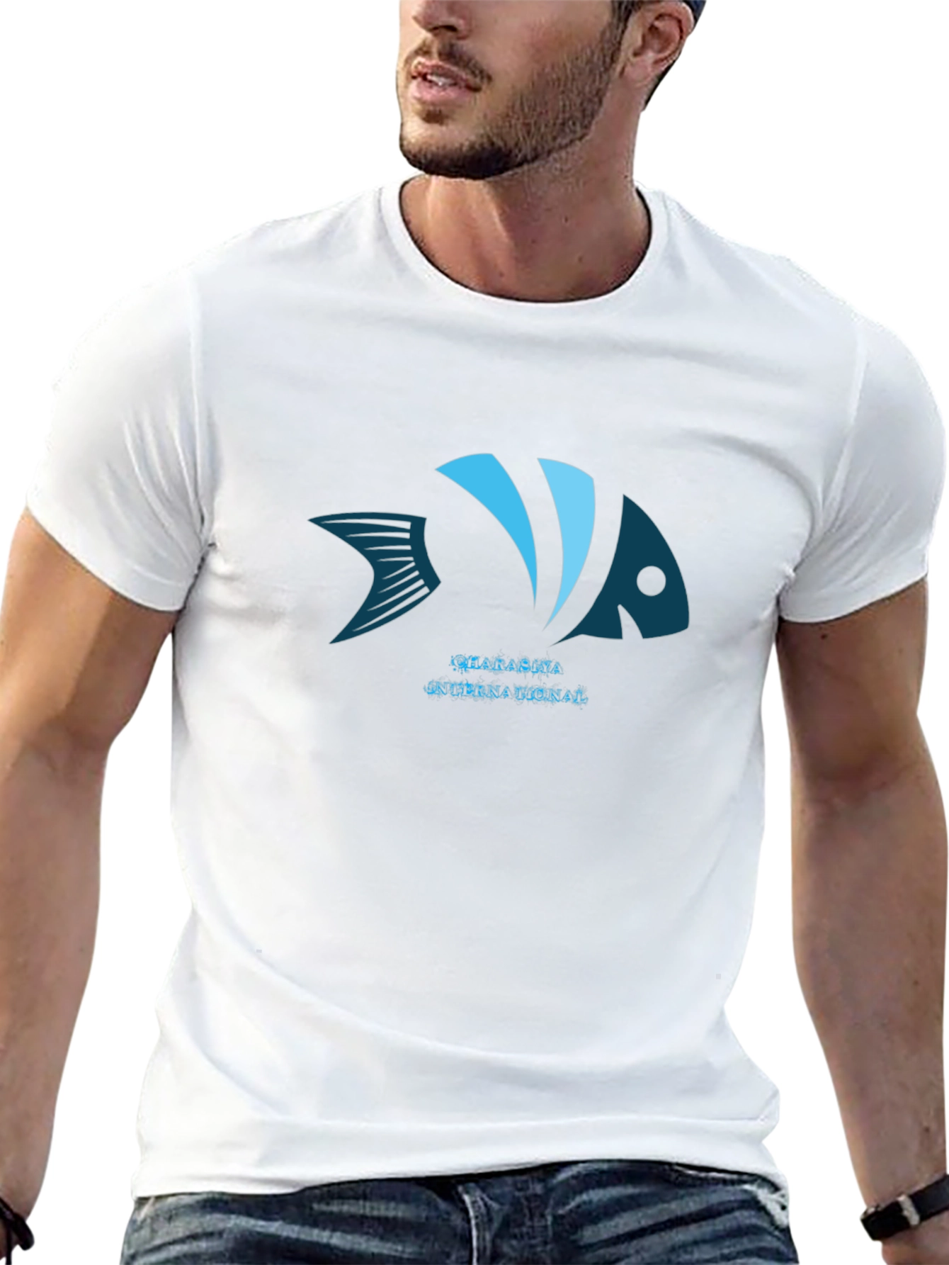 Fish Graphic Black T-Shirt