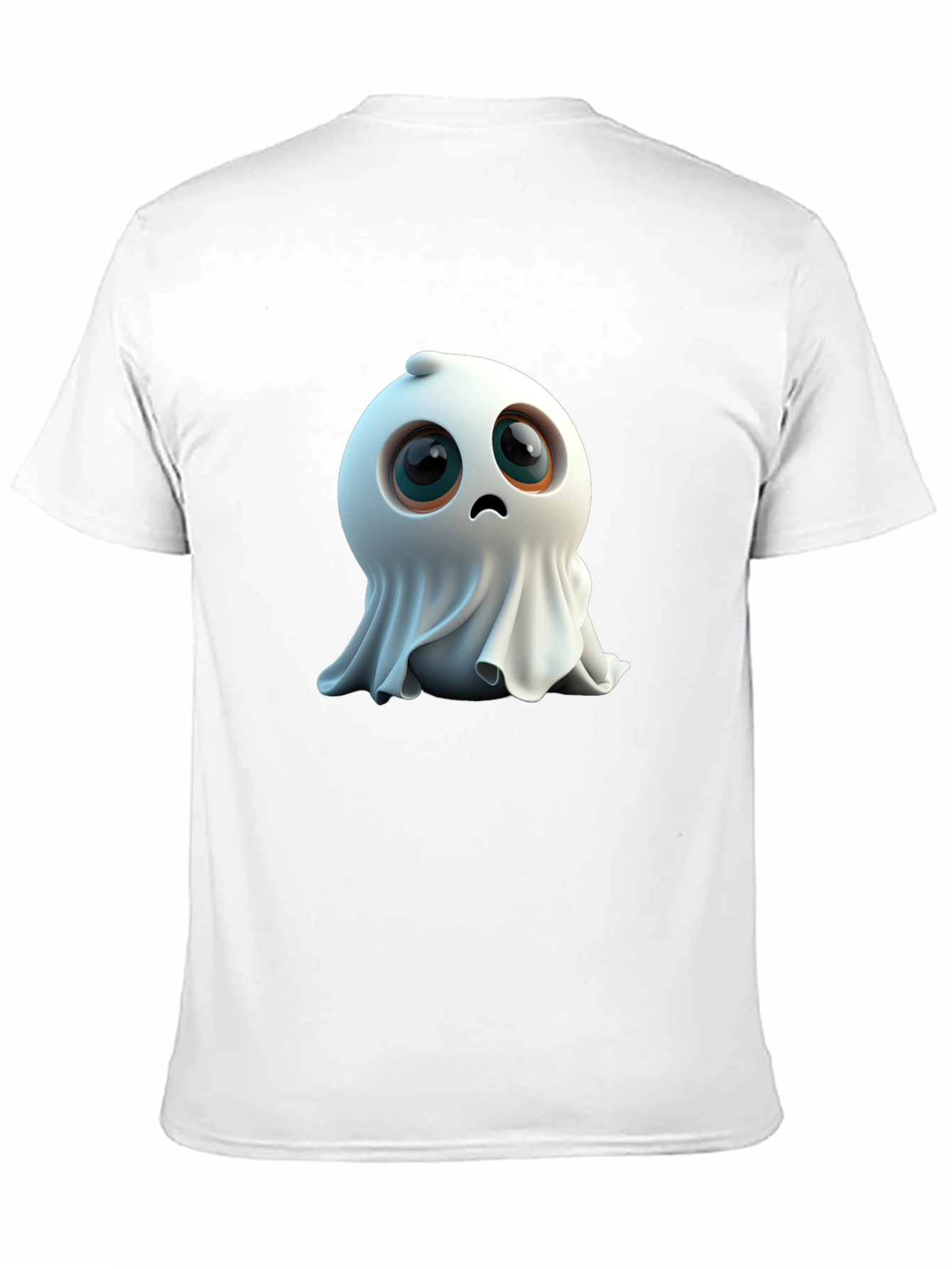 Cute Ghost Graphic Black T-Shirt