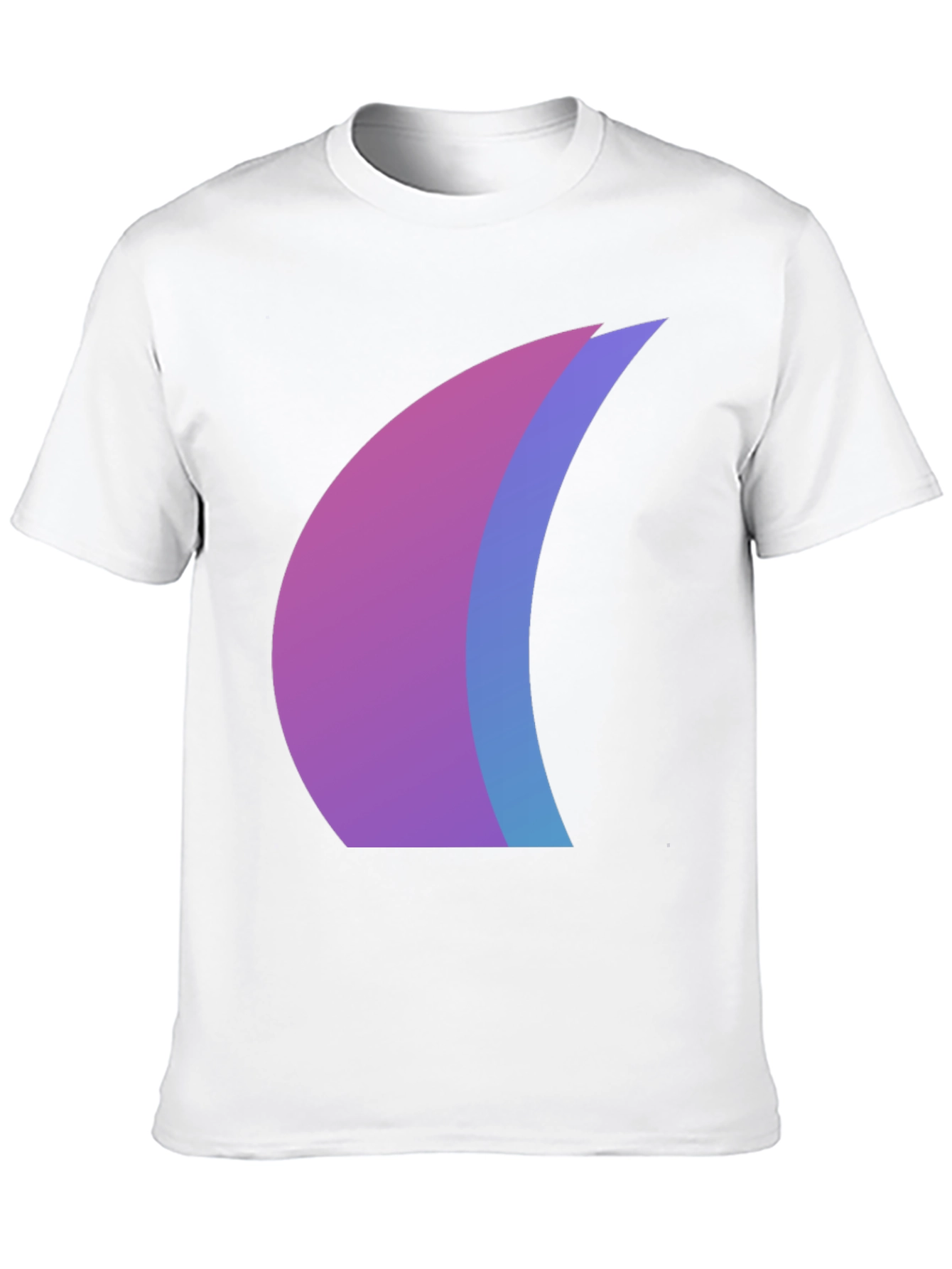Modern Abstract Graphic Black T-Shirt