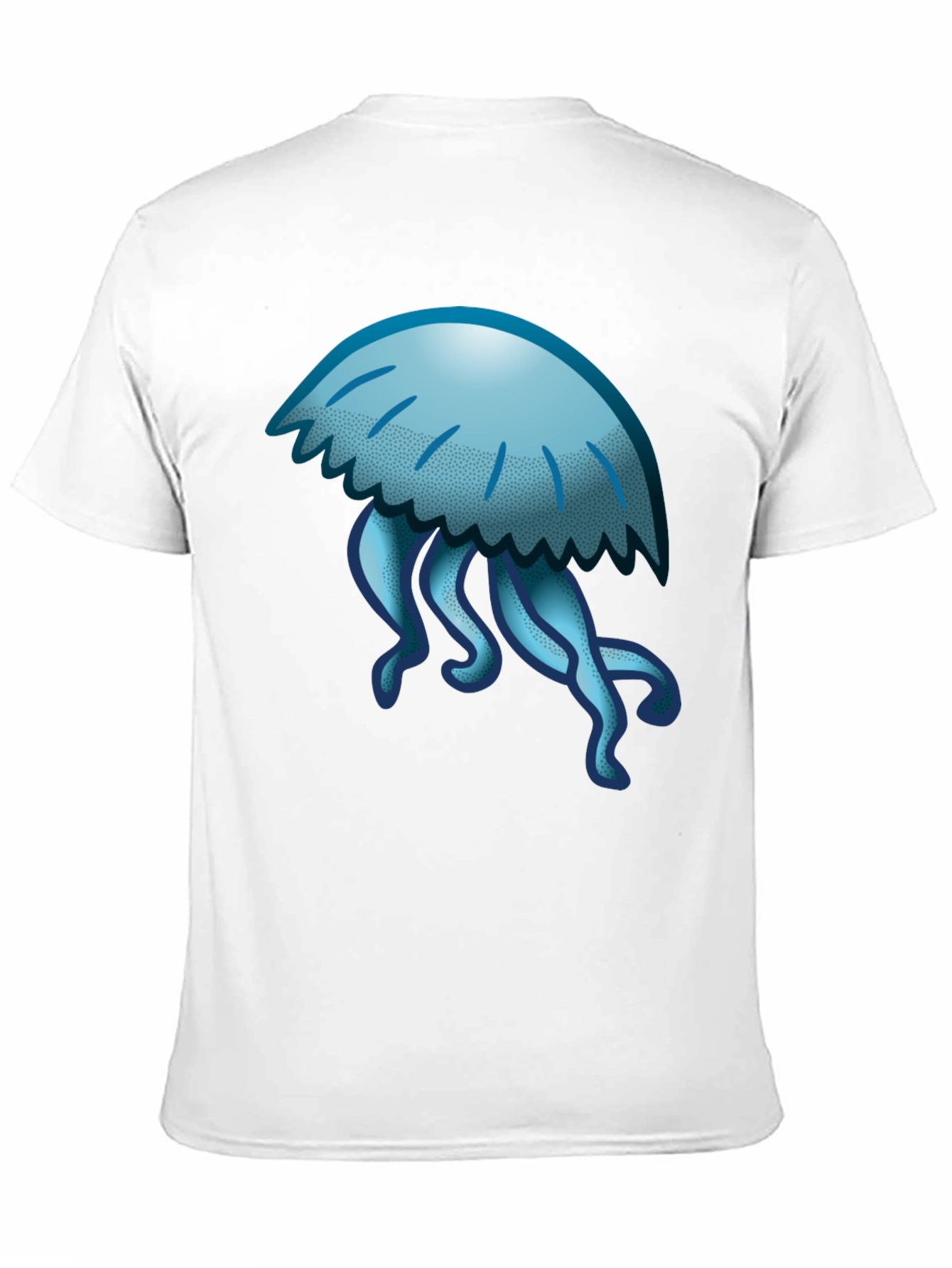 Jellyfish Graphic Tee - Black Cotton T-Shirt