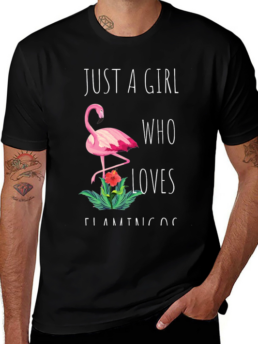 Flamingo Lover T-Shirt - Just a Girl Who Loves Flamingos
