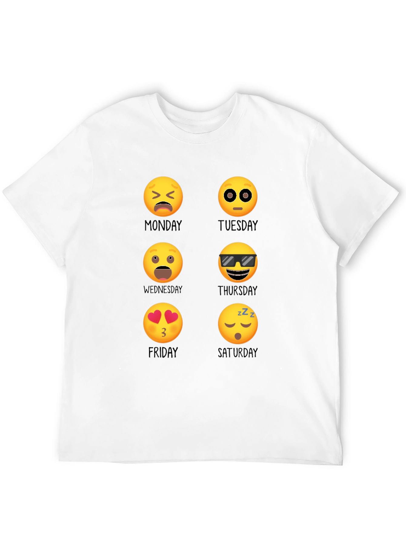 Emoji Days of the Week T-Shirt