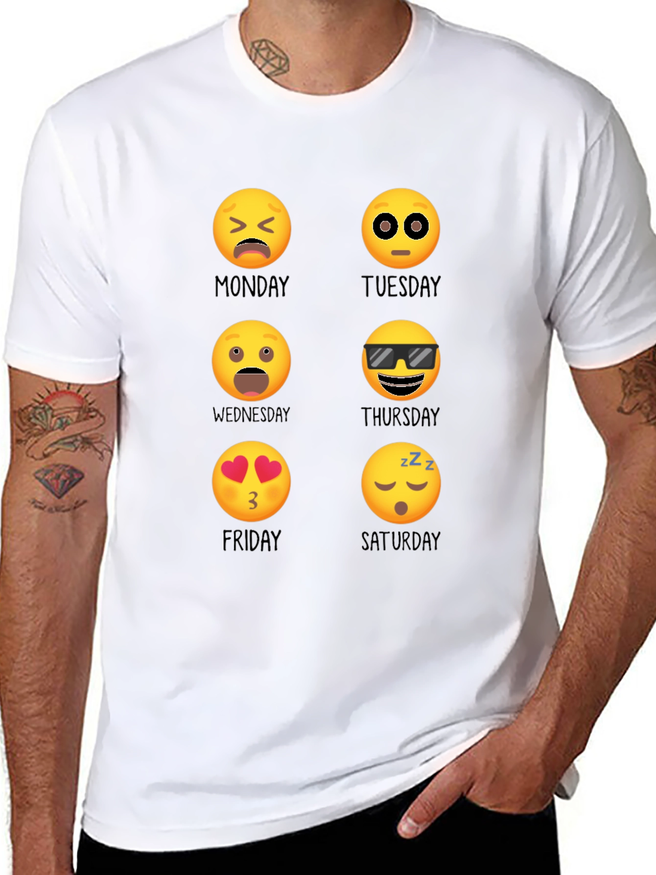 Emoji Days of the Week T-Shirt