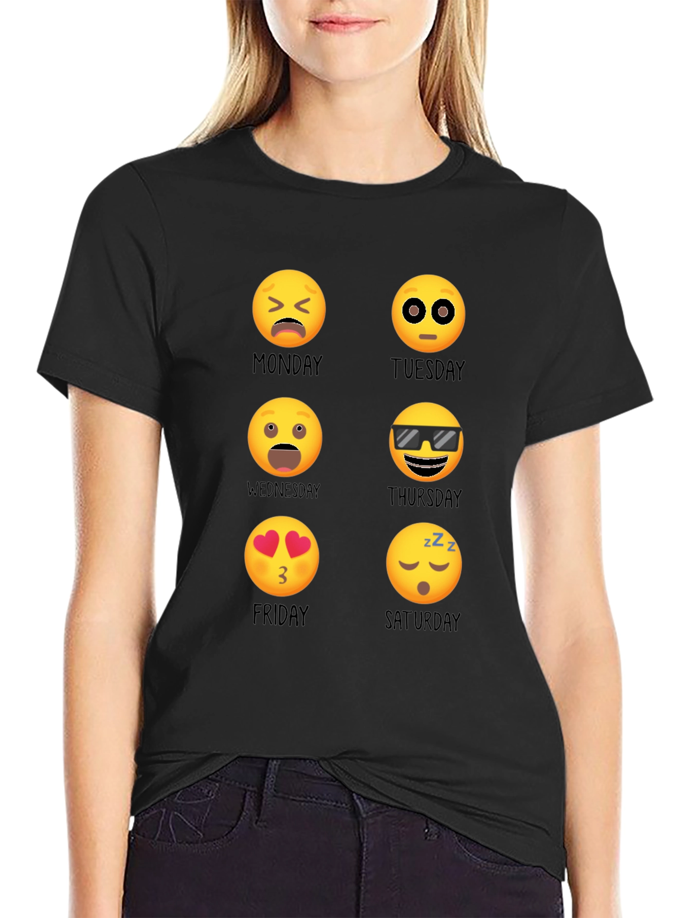 Emoji Days of the Week T-Shirt