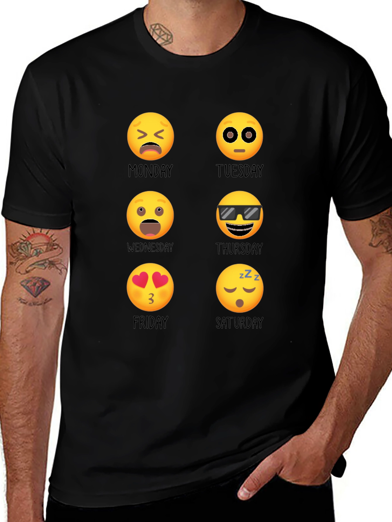 Emoji Days of the Week T-Shirt