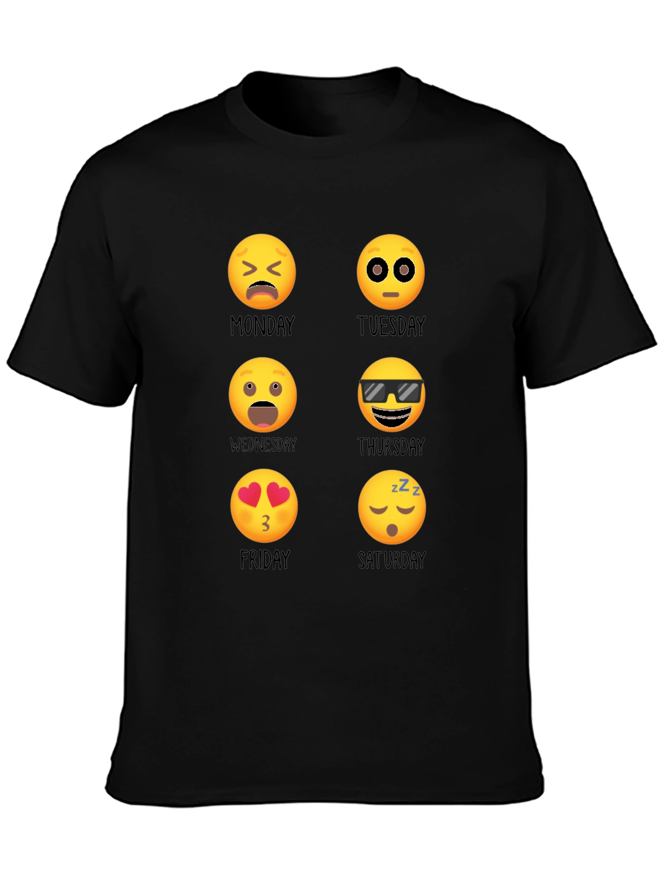 Emoji Days of the Week T-Shirt
