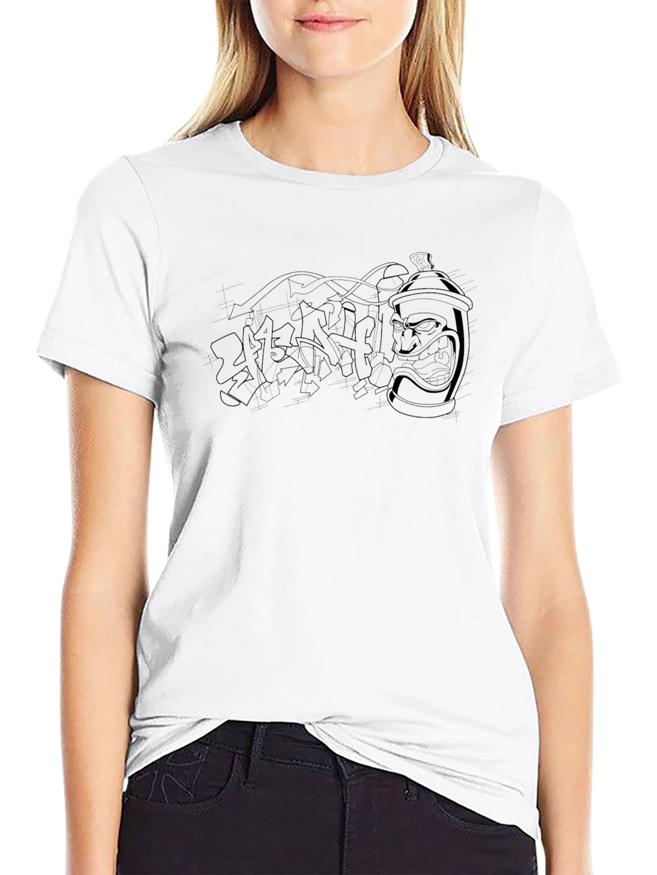 Graffiti Art Black T-Shirt