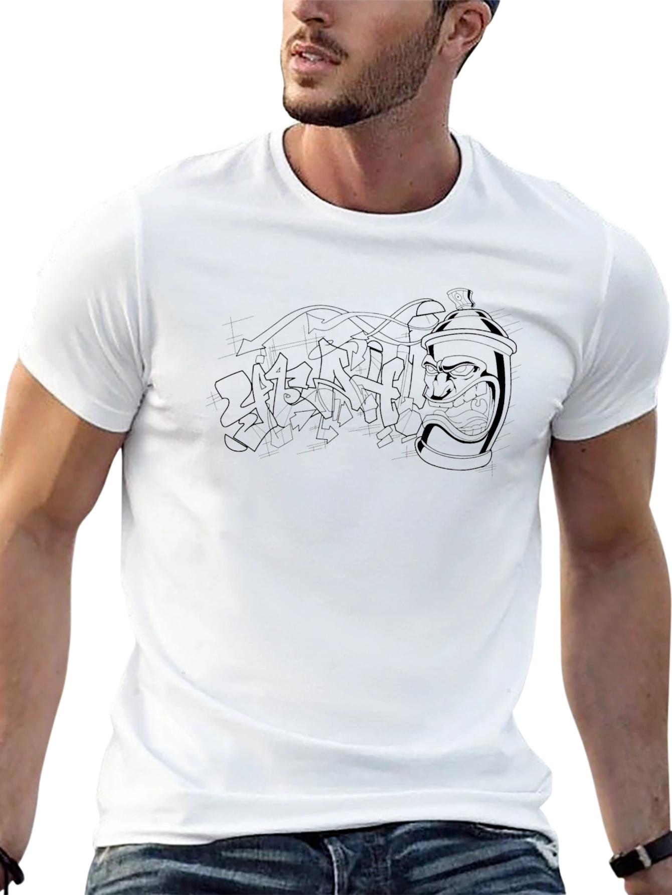 Graffiti Art Black T-Shirt