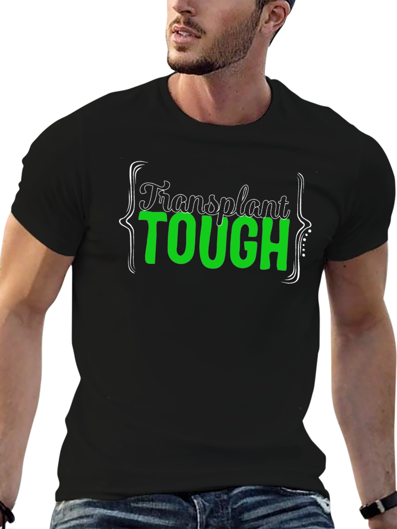 Transplant Tough Black T-Shirt