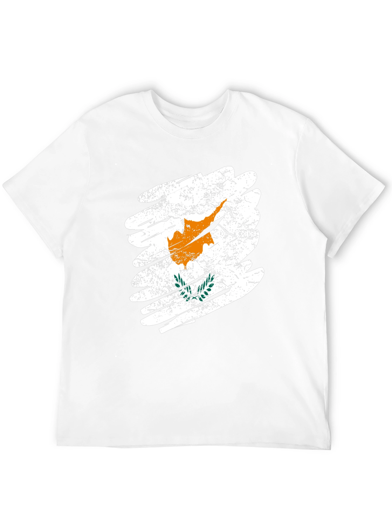 Cyprus Flag Graphic T-Shirt - Black Cotton Tee