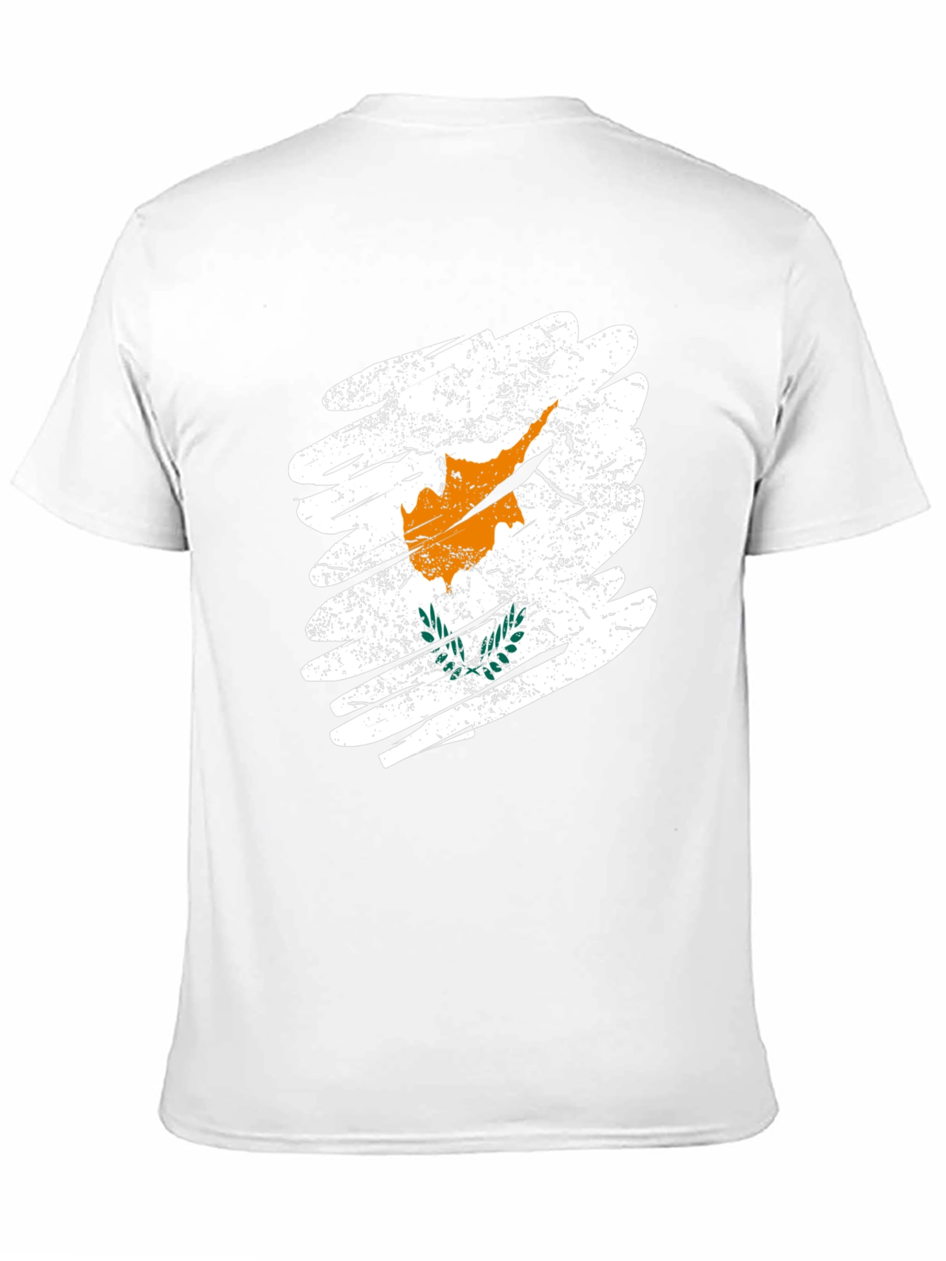 Cyprus Flag Graphic T-Shirt - Black Cotton Tee