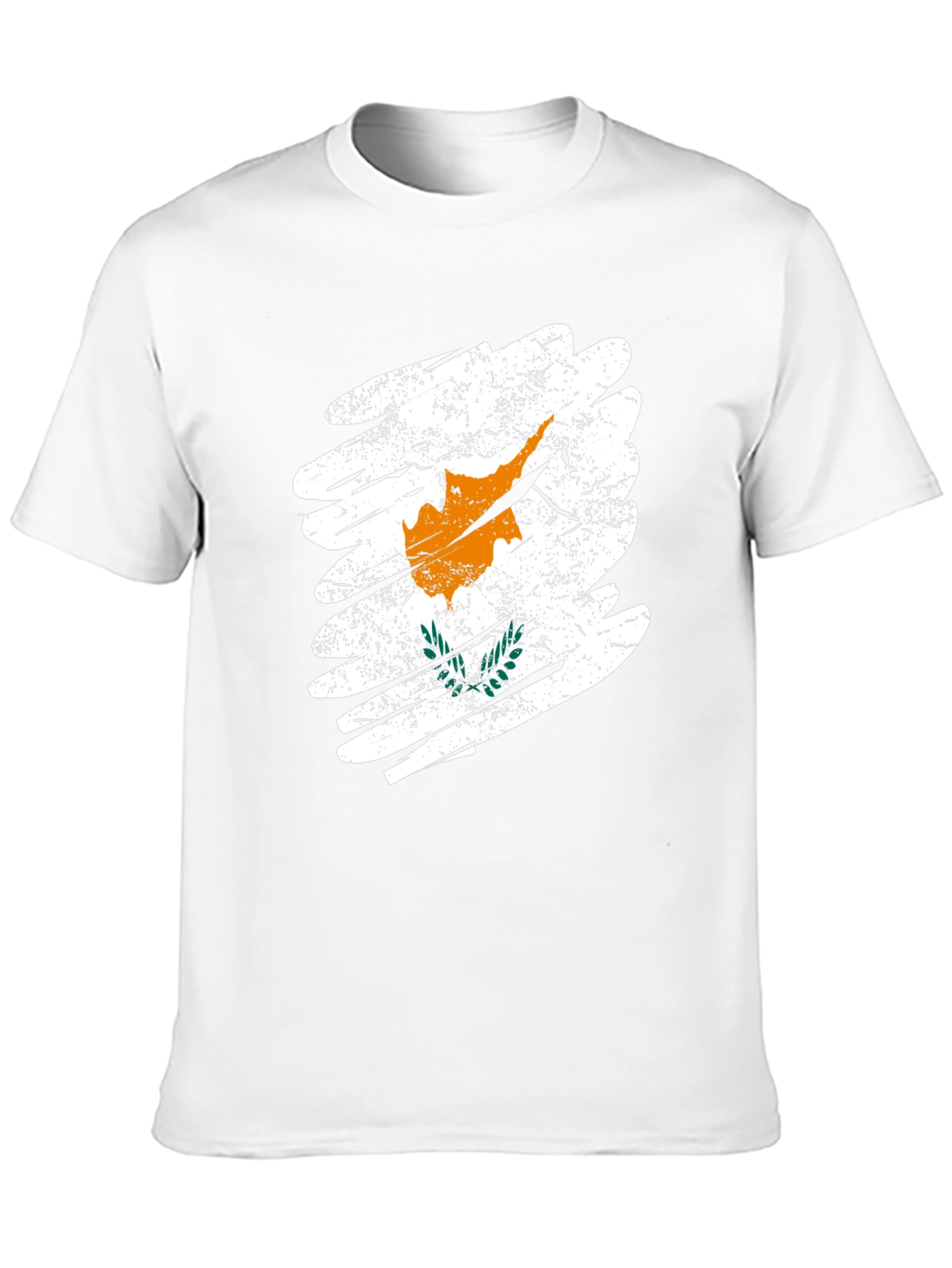Cyprus Flag Graphic T-Shirt - Black Cotton Tee