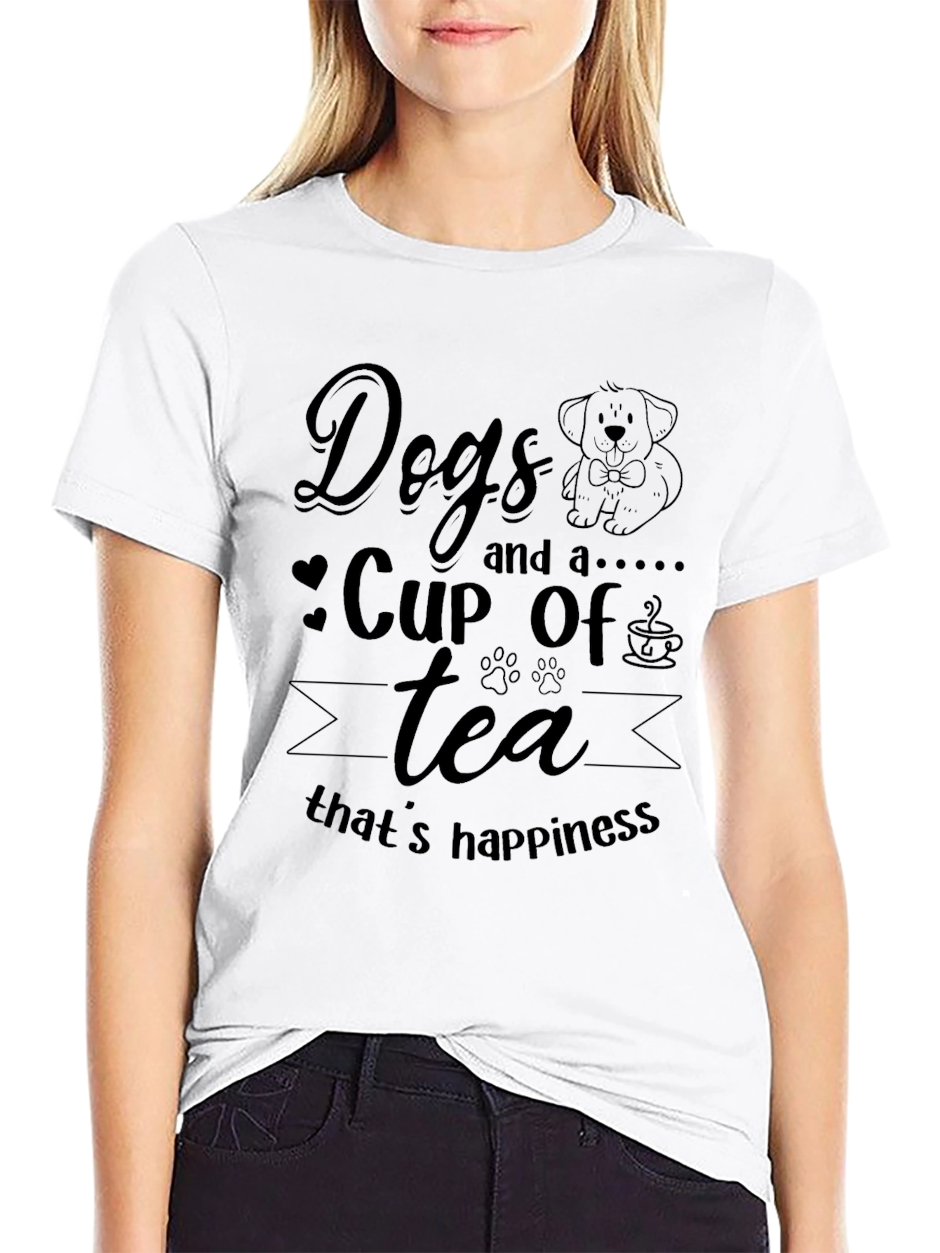 Dogs and Tea Happiness T-Shirt