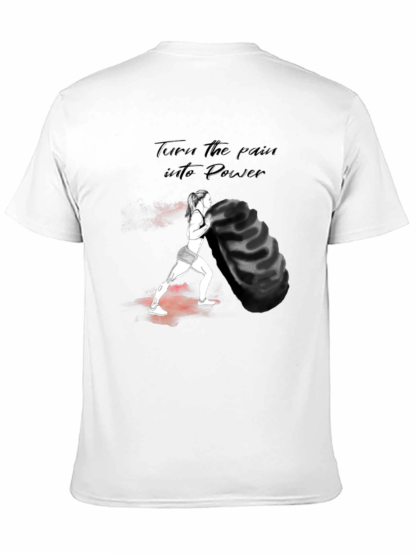 Motivational Workout T-Shirt - Power Design