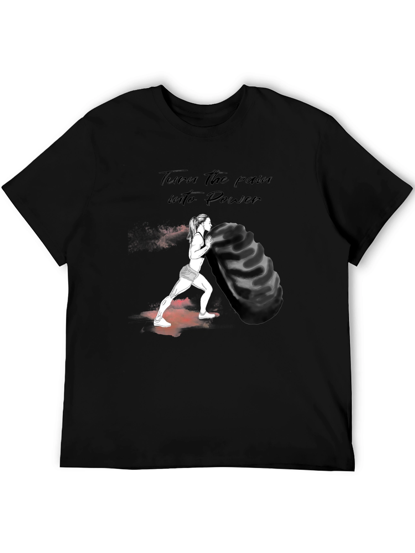 Motivational Workout T-Shirt - Power Design