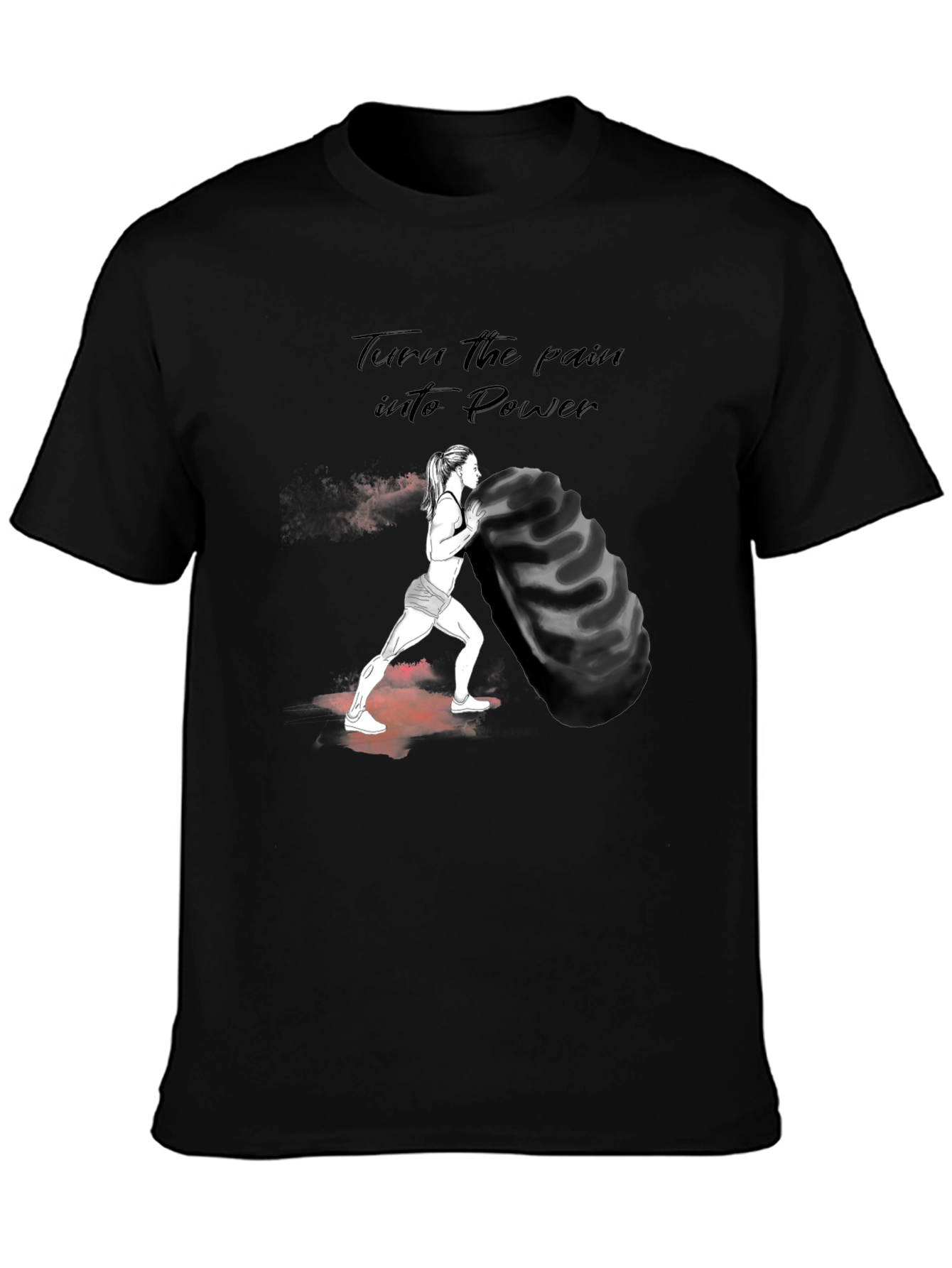 Motivational Workout T-Shirt - Power Design