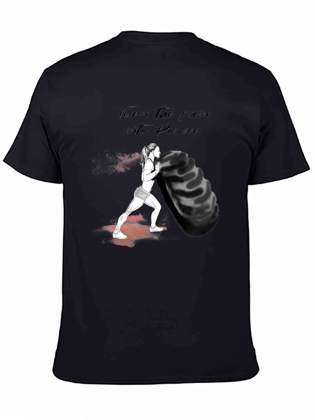 Motivational Workout T-Shirt - Power Design
