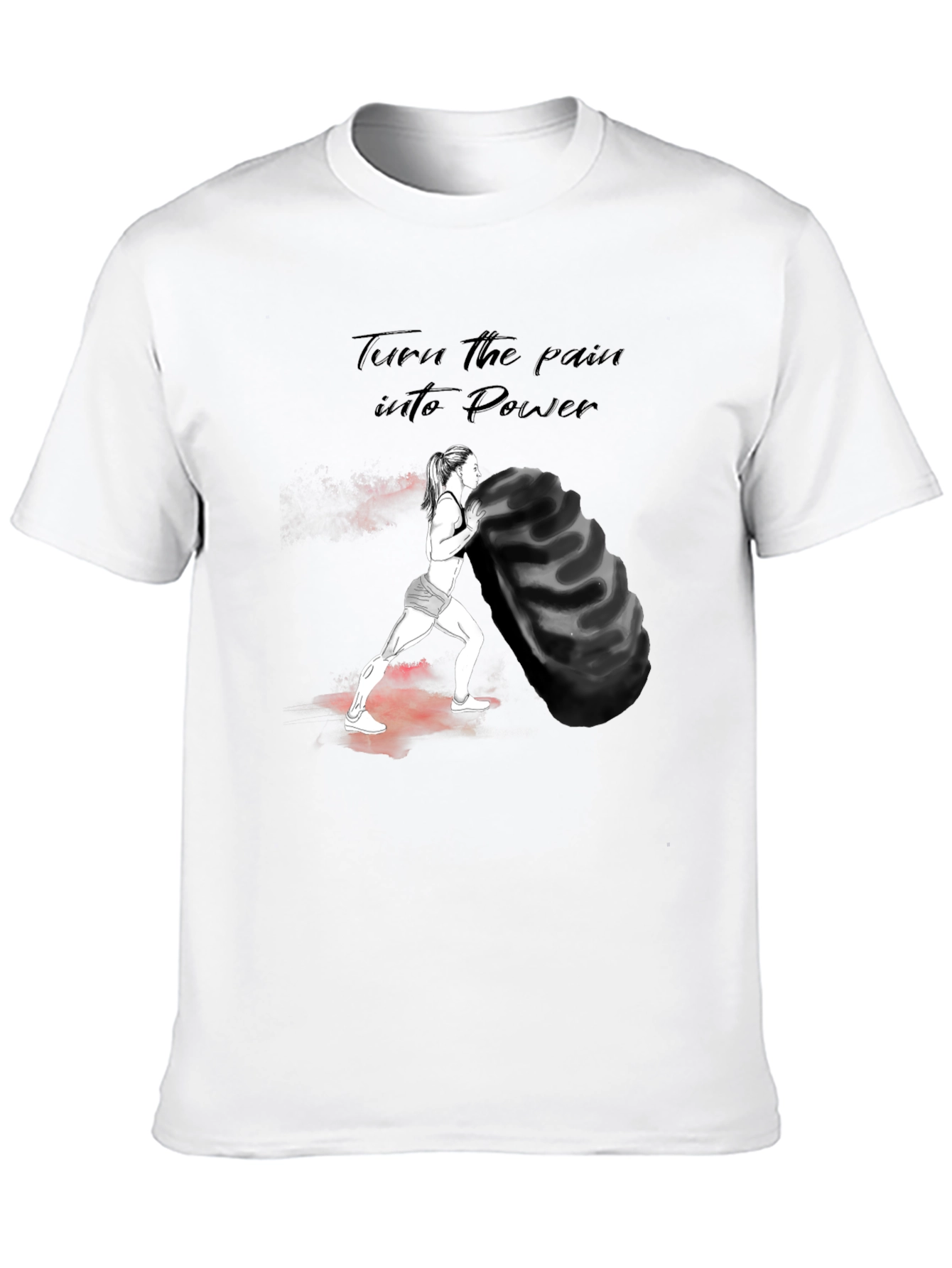 Motivational Workout T-Shirt - Power Design