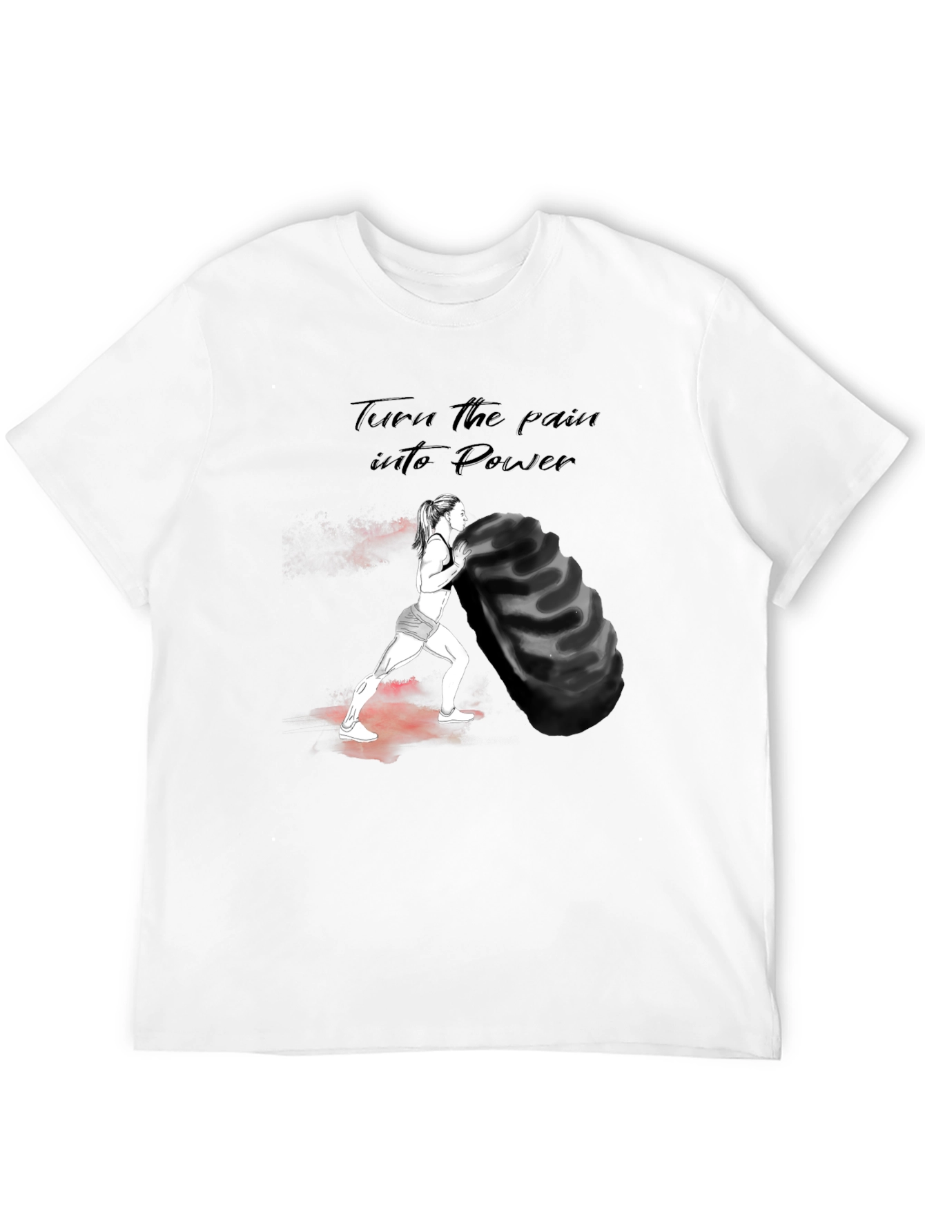 Motivational Workout T-Shirt - Power Design