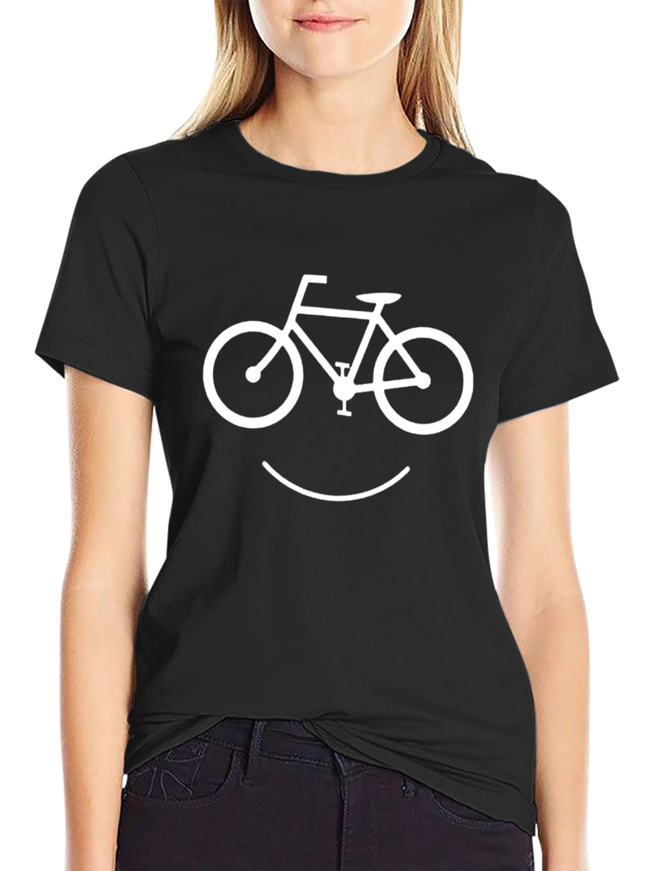 Bike Smile Graphic Tee - Black