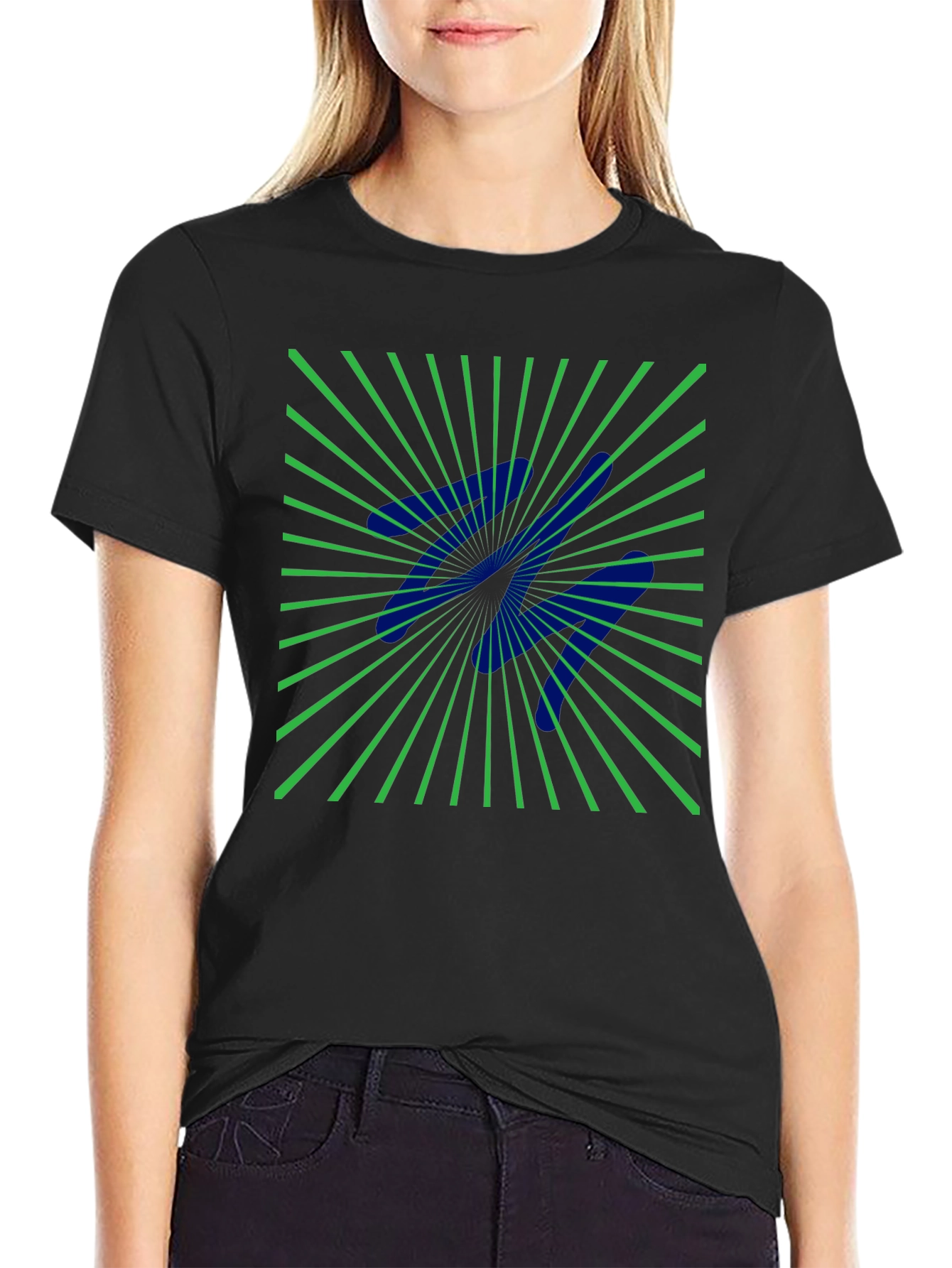 Abstract Optical Illusion Graphic Tee