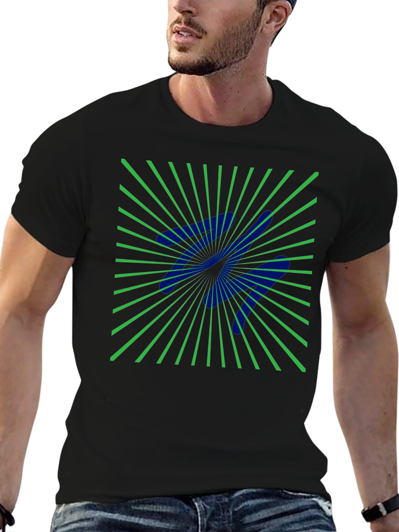 Abstract Optical Illusion Graphic Tee