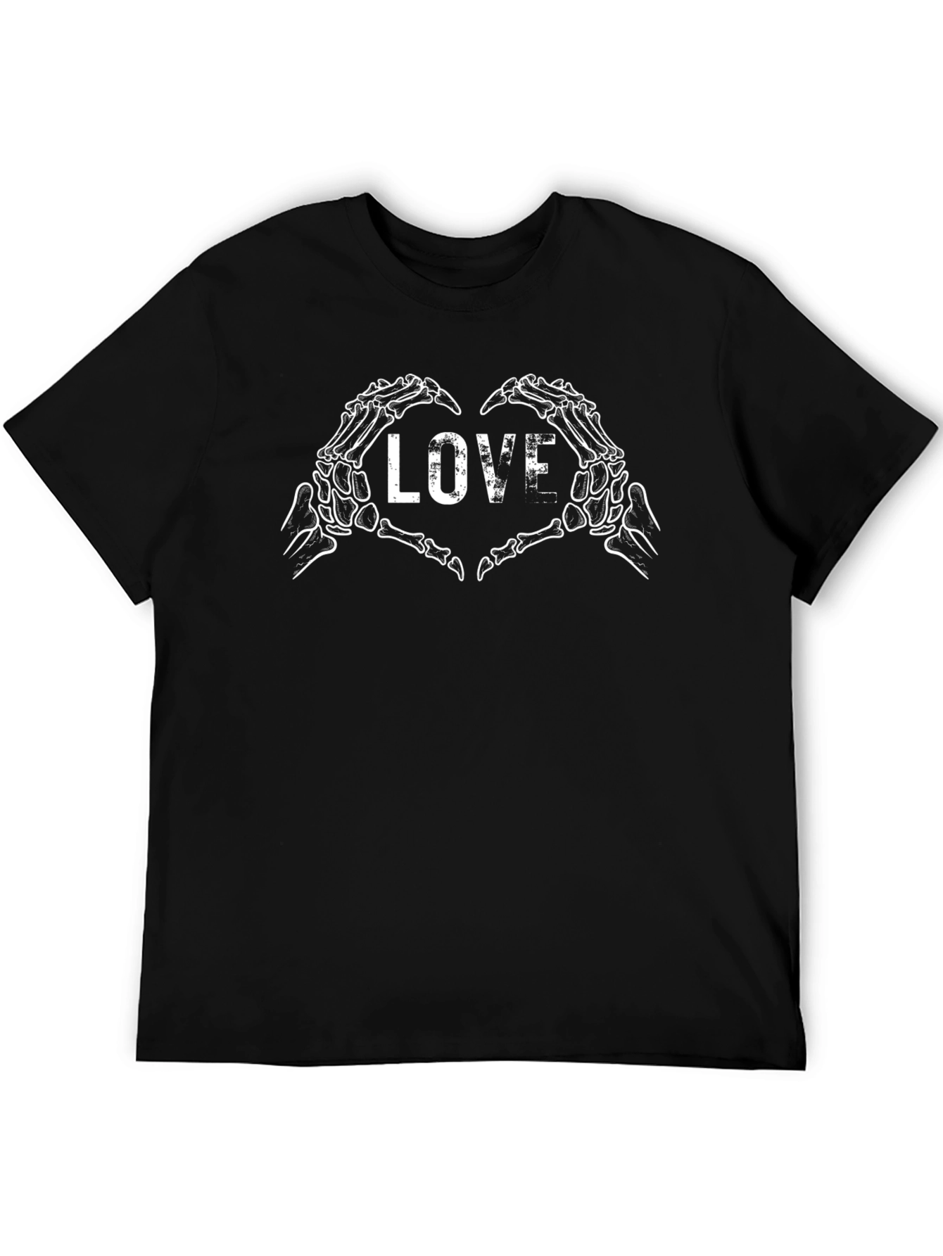 Skeleton Hands Love Graphic T-Shirt
