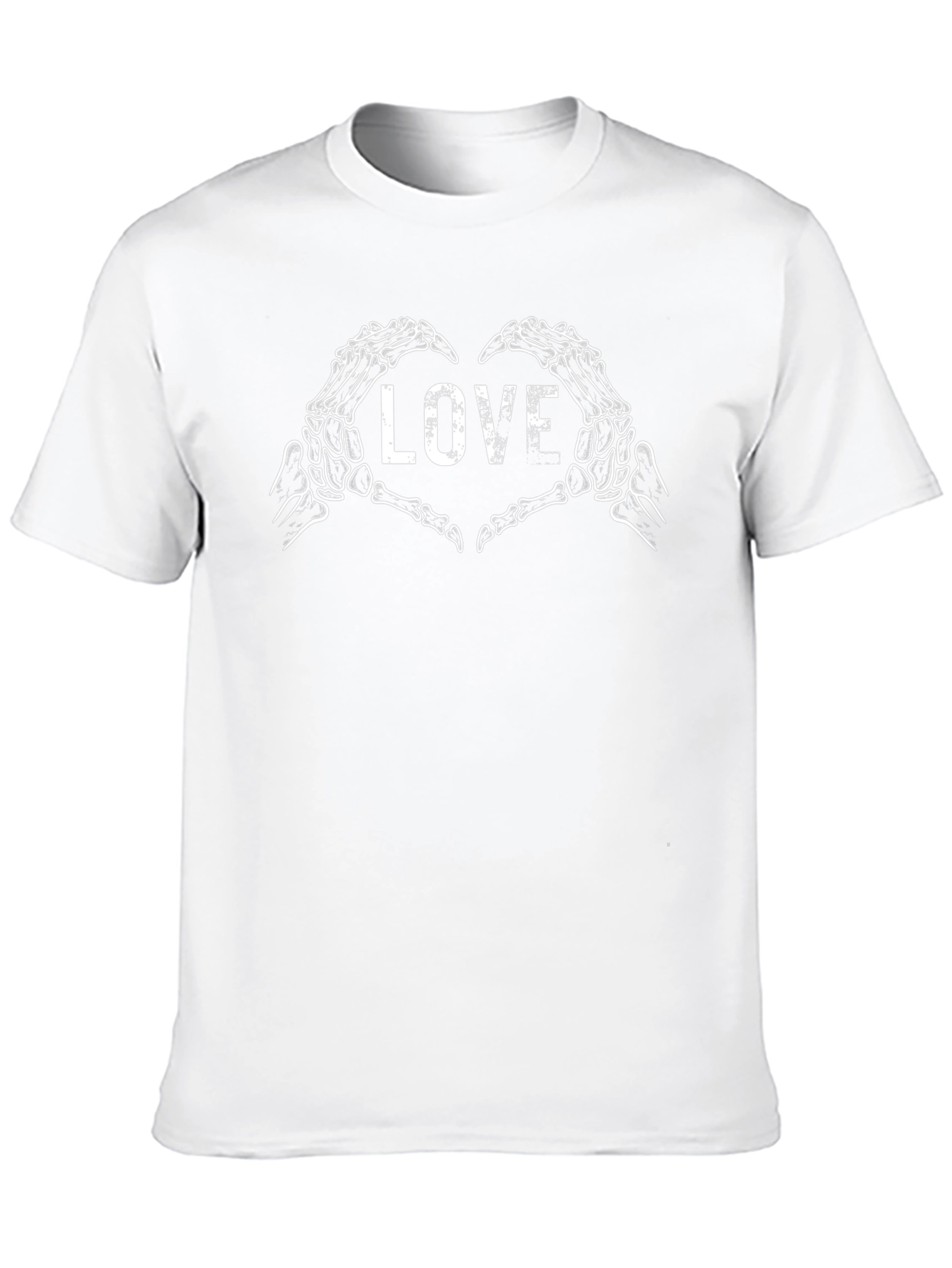 Skeleton Hands Love Graphic T-Shirt