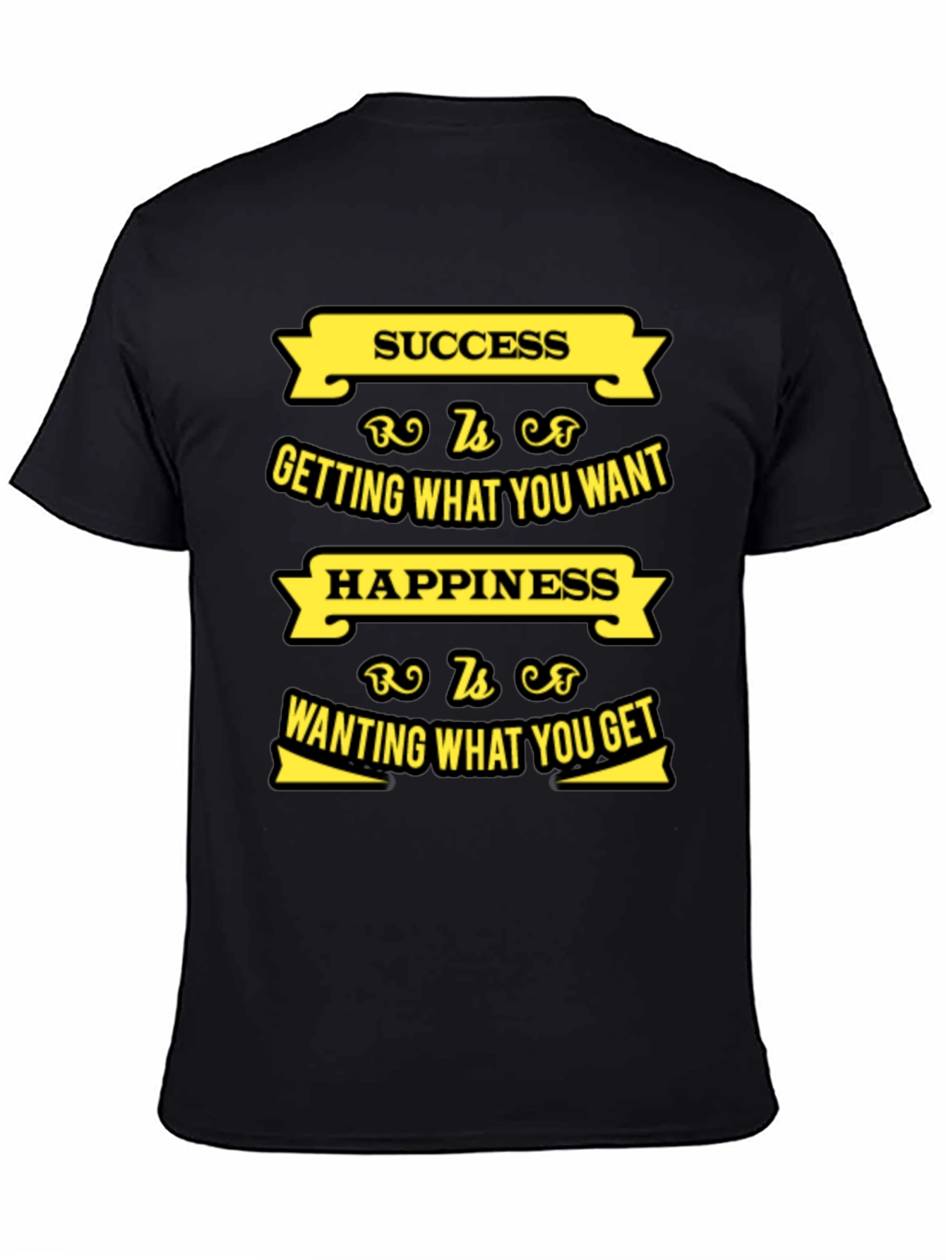 Motivational Success & Happiness Graphic T-Shirt